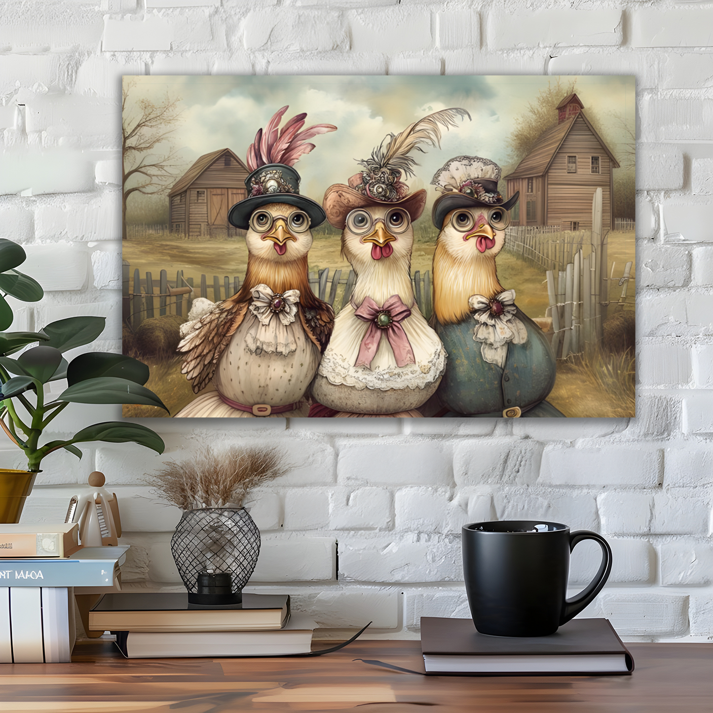 The Barnyard Belles Deluxe Box Canvas Prints Landscape