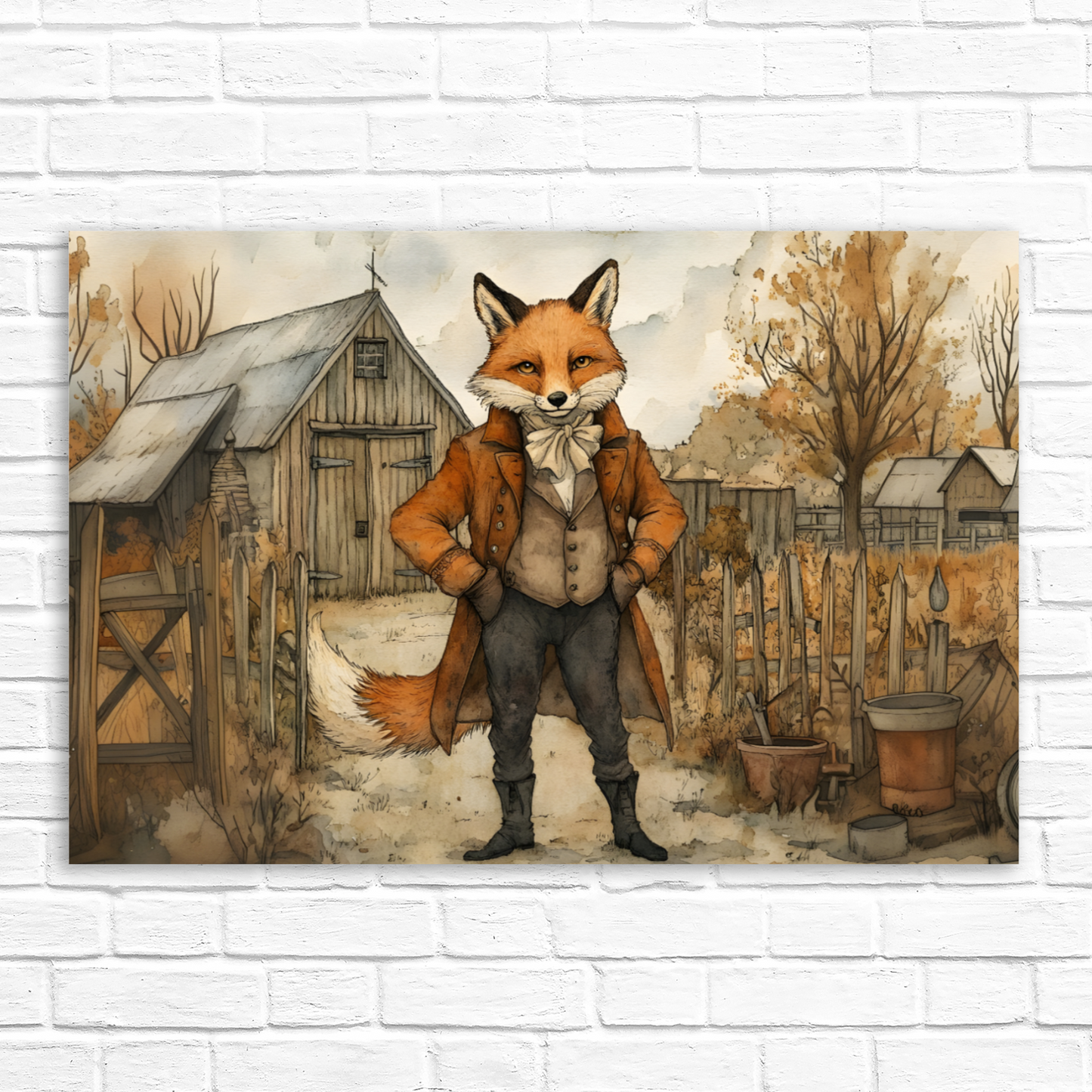 The Dappered Vixen Deluxe Box Canvas Prints Landscape