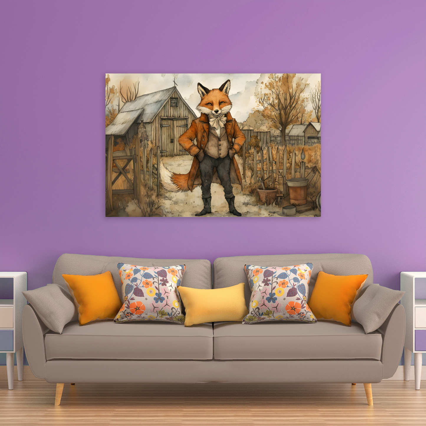 The Dappered Vixen Deluxe Box Canvas Prints Landscape