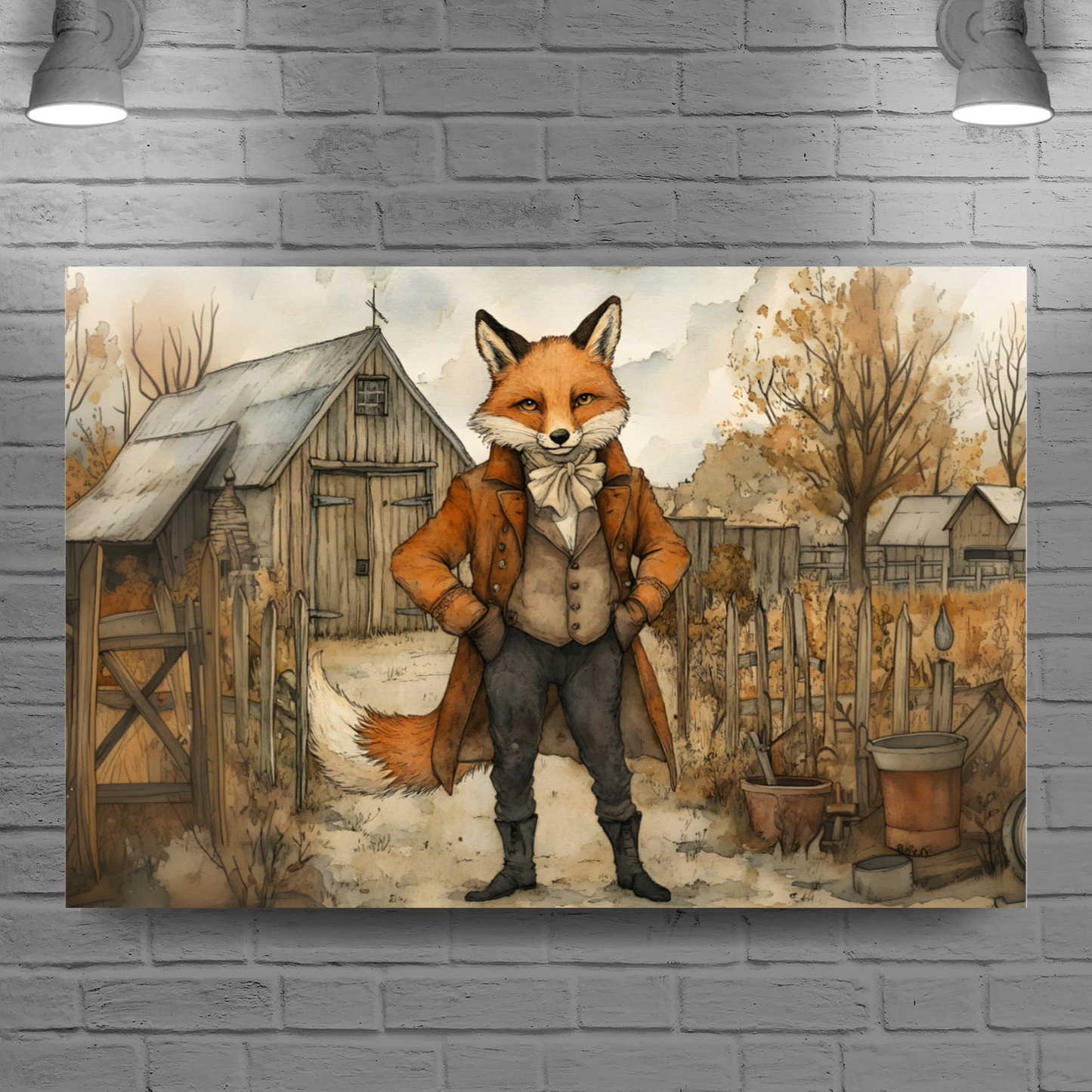 The Dappered Vixen Deluxe Box Canvas Prints Landscape