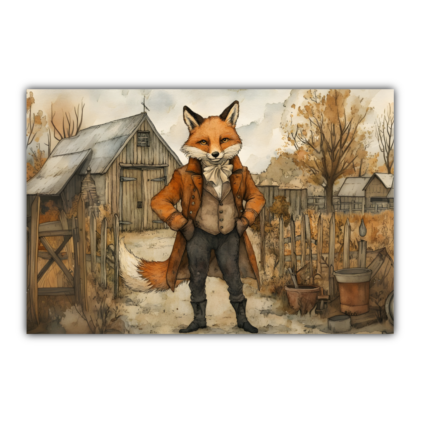 The Dappered Vixen Deluxe Box Canvas Prints Landscape