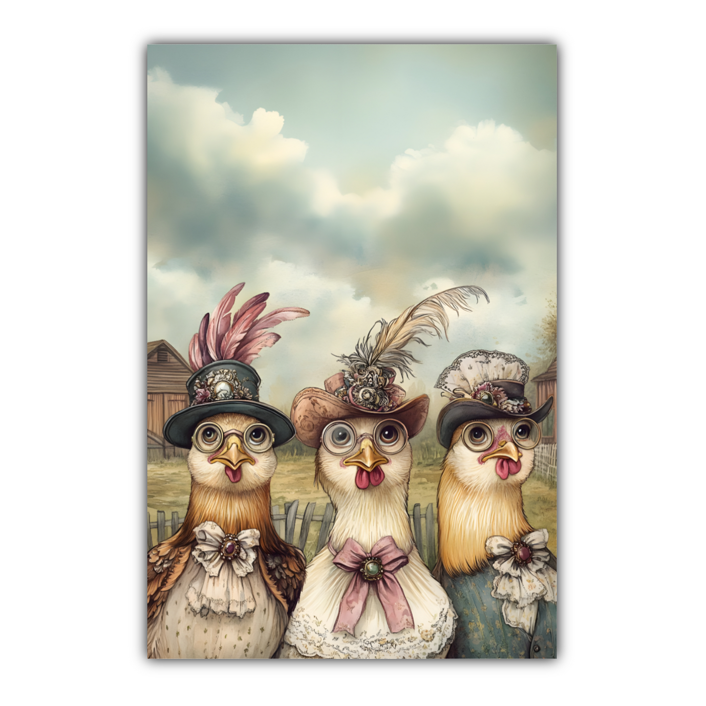 The Barnyard Belles Deluxe Box Canvas Prints Portrait
