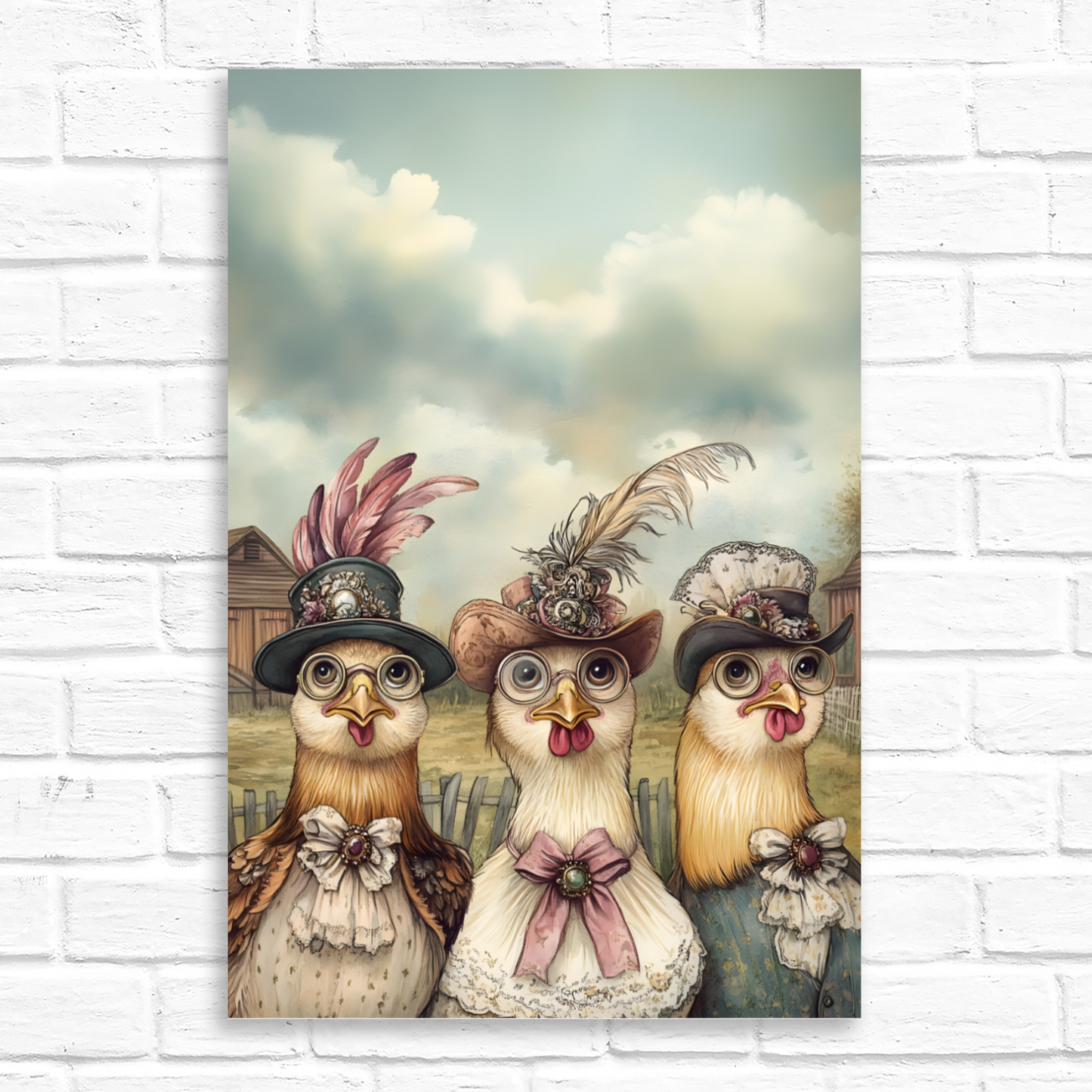 The Barnyard Belles Deluxe Box Canvas Prints Portrait