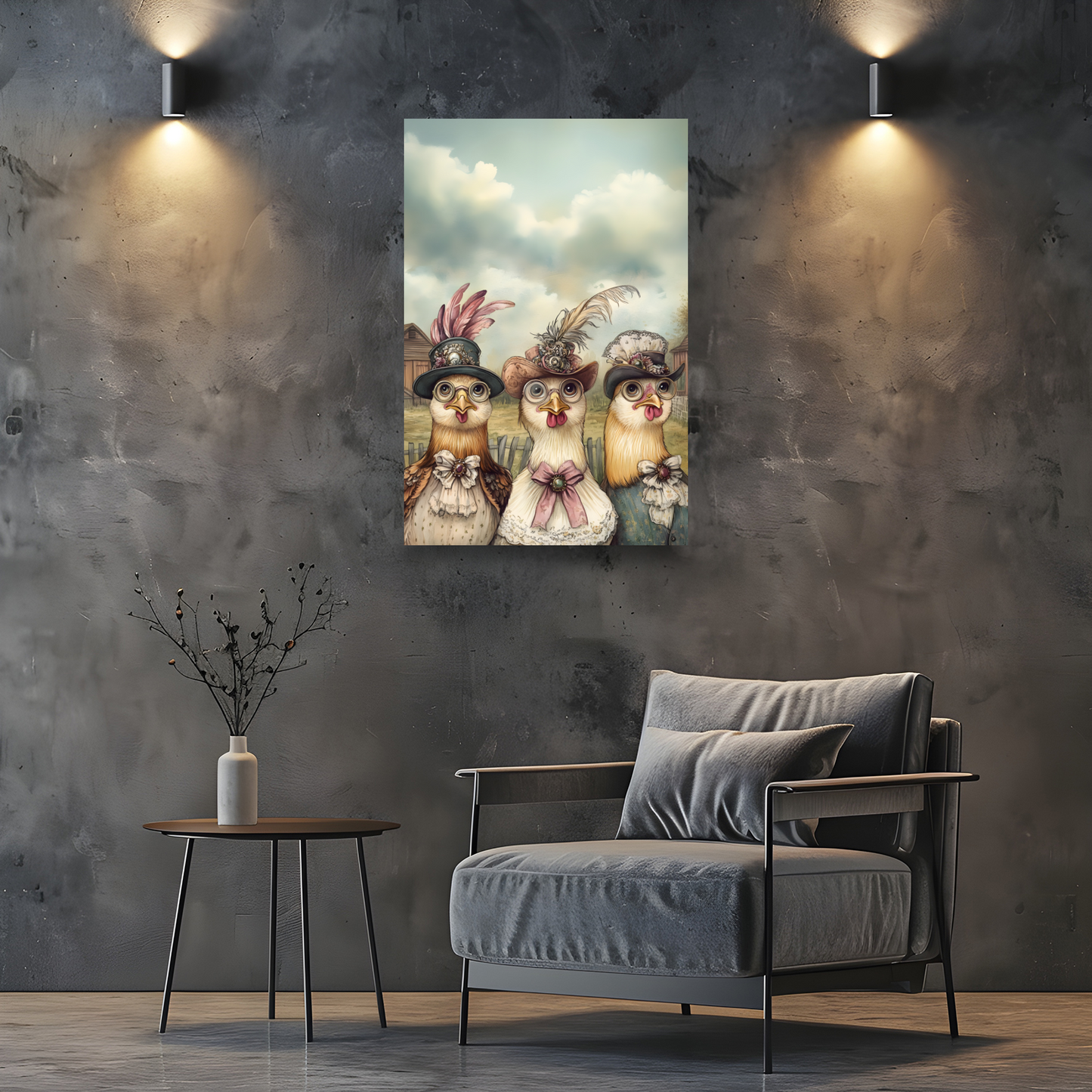 The Barnyard Belles Deluxe Box Canvas Prints Portrait