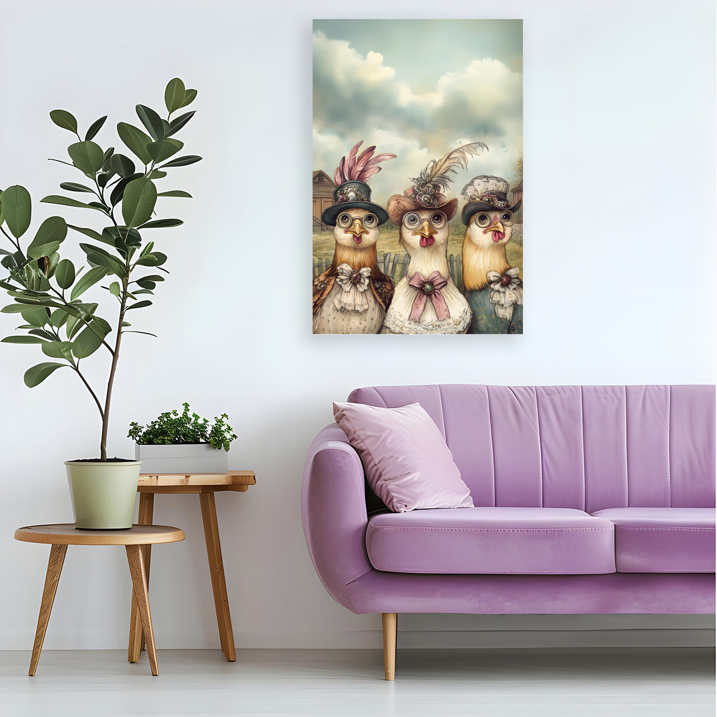 The Barnyard Belles Deluxe Box Canvas Prints Portrait
