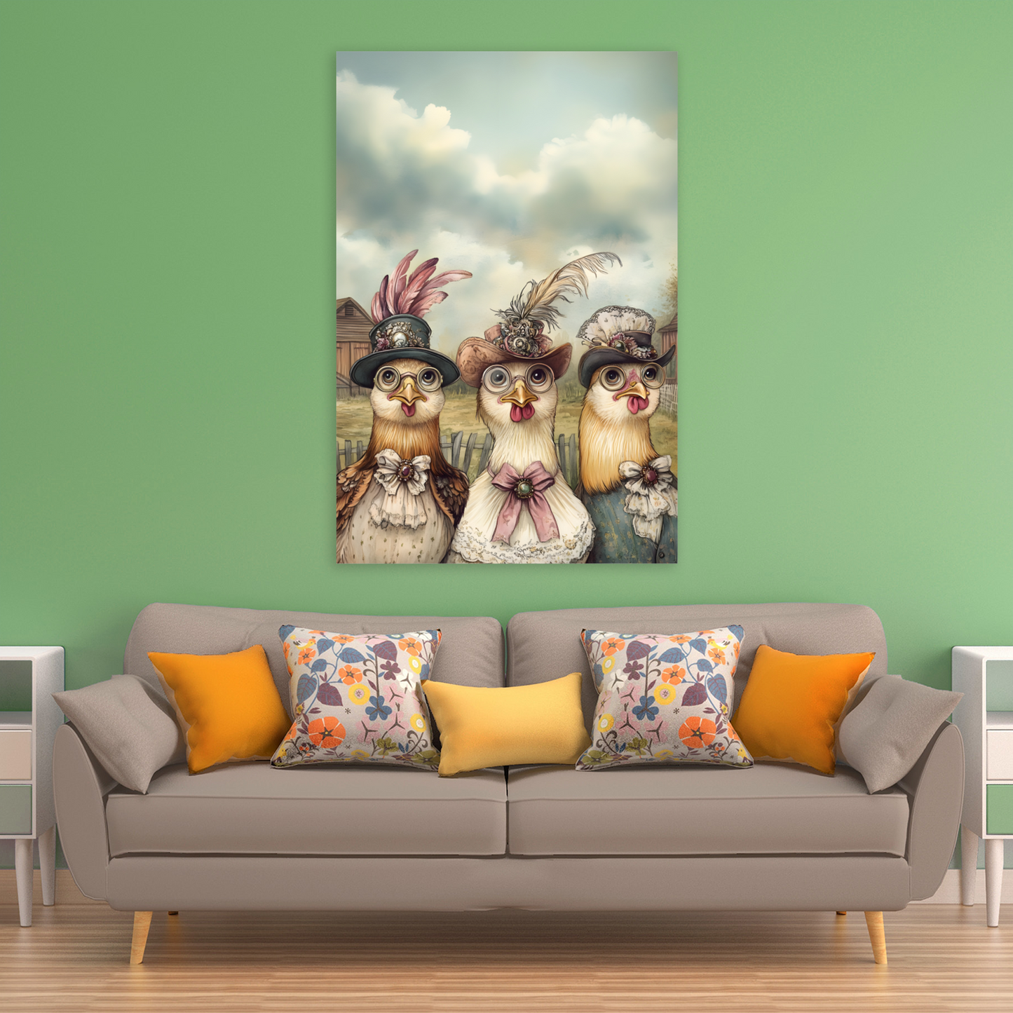 The Barnyard Belles Deluxe Box Canvas Prints Portrait