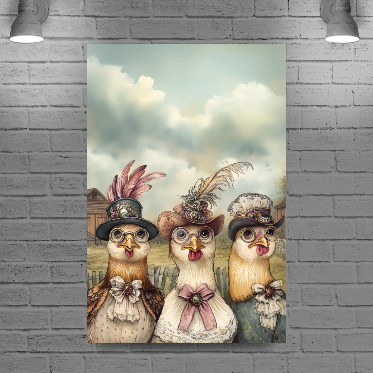 The Barnyard Belles Deluxe Box Canvas Prints Portrait