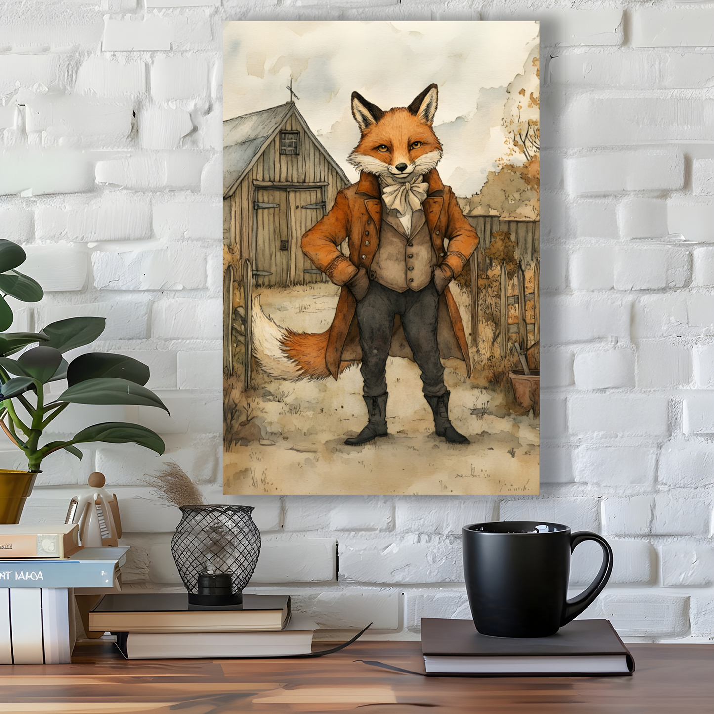 The Dappered Vixen Deluxe Box Canvas Prints Portrait