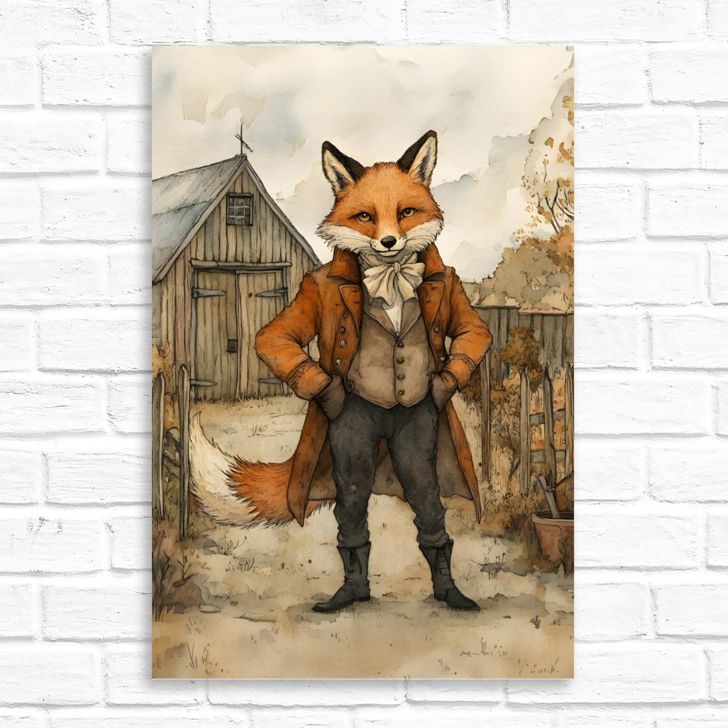 The Dappered Vixen Deluxe Box Canvas Prints Portrait