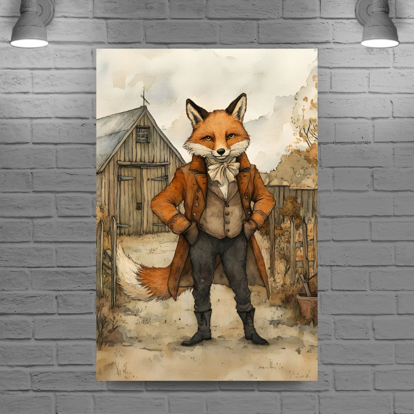 The Dappered Vixen Deluxe Box Canvas Prints Portrait