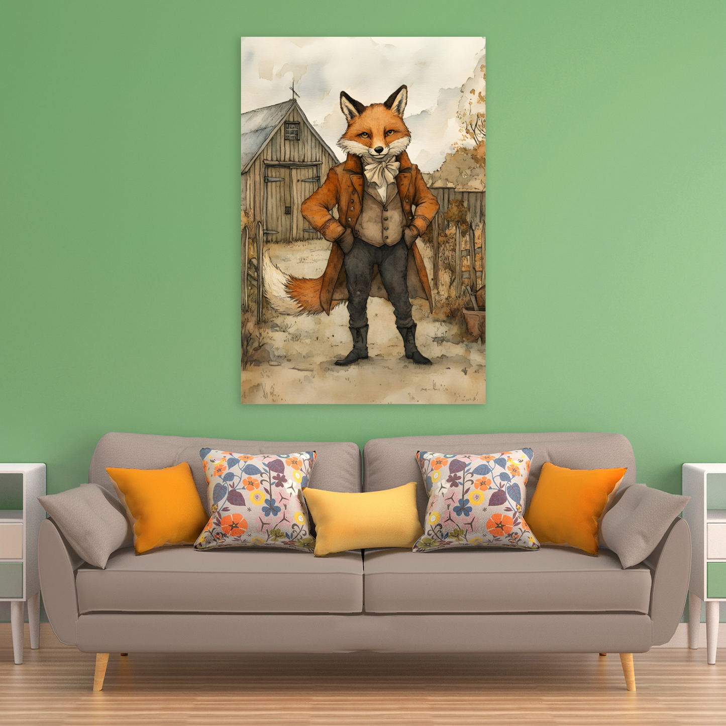 The Dappered Vixen Deluxe Box Canvas Prints Portrait
