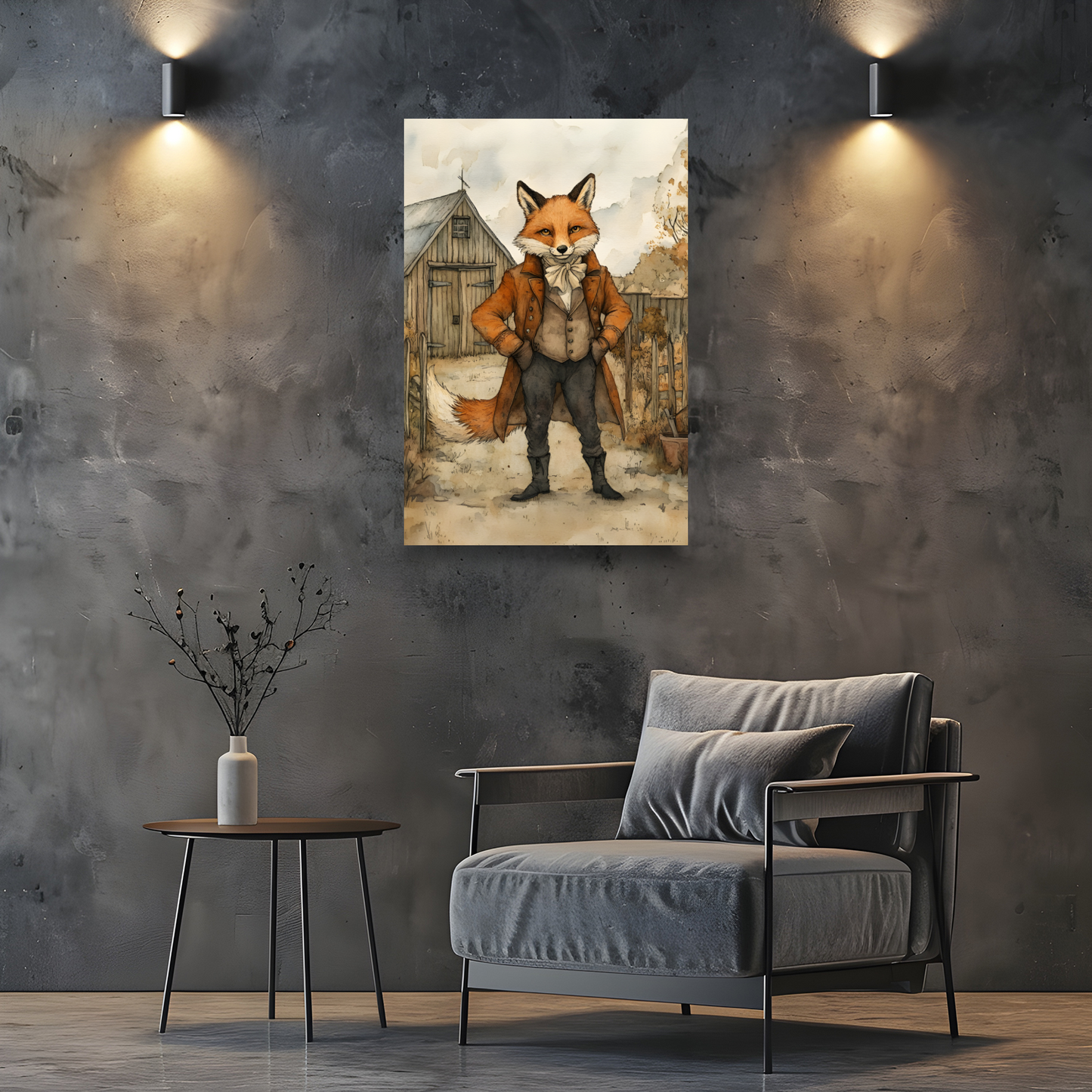 The Dappered Vixen Deluxe Box Canvas Prints Portrait
