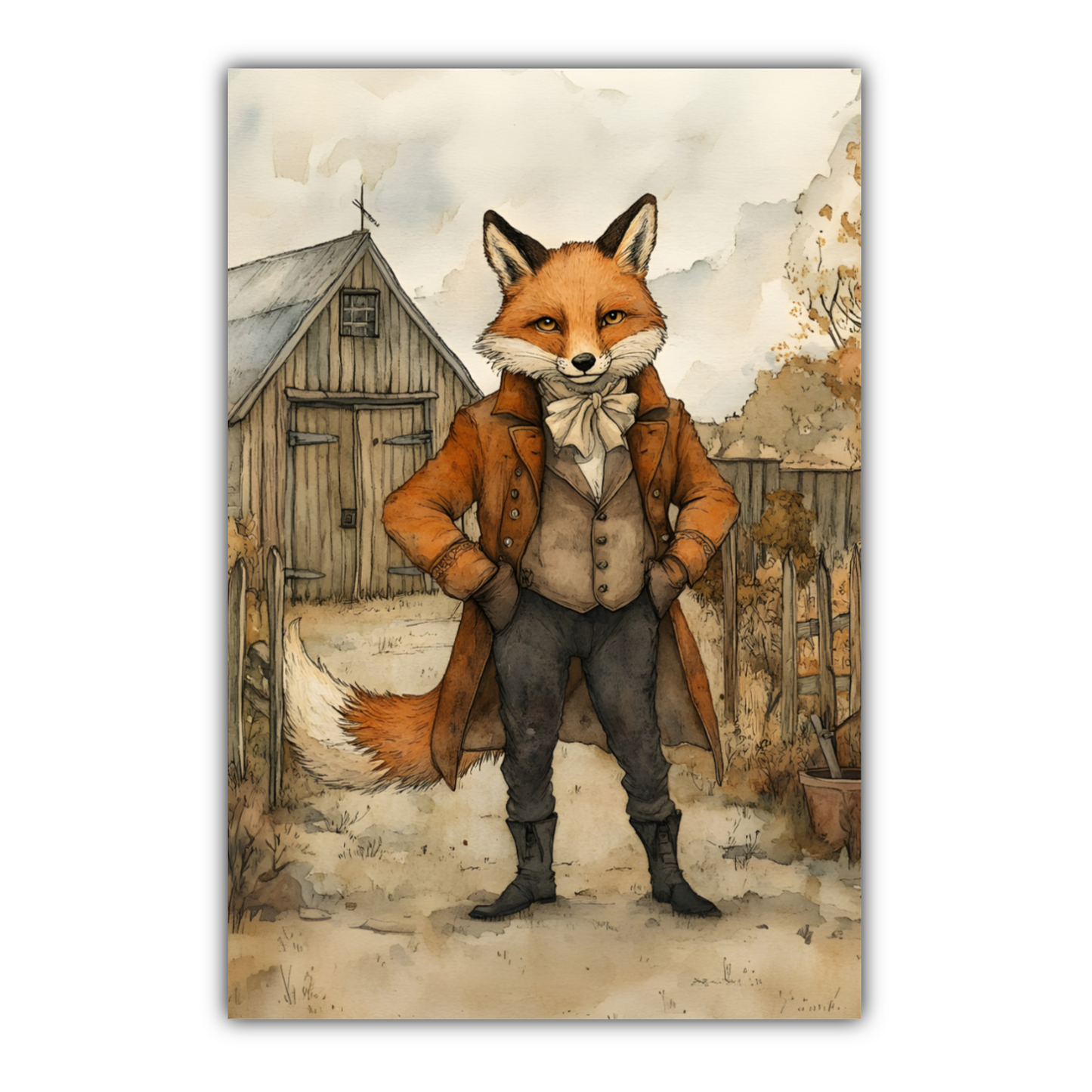 The Dappered Vixen Deluxe Box Canvas Prints Portrait