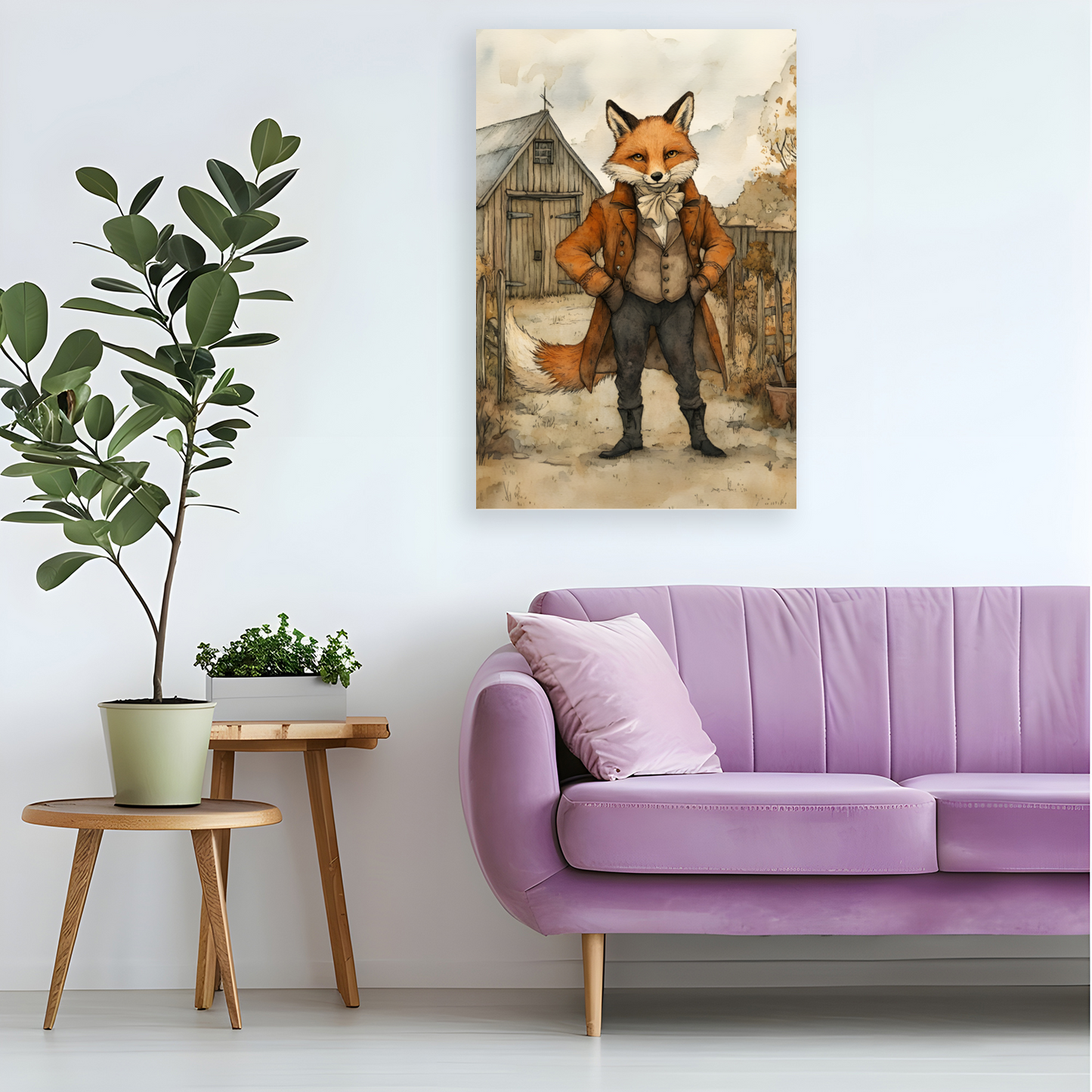 The Dappered Vixen Deluxe Box Canvas Prints Portrait
