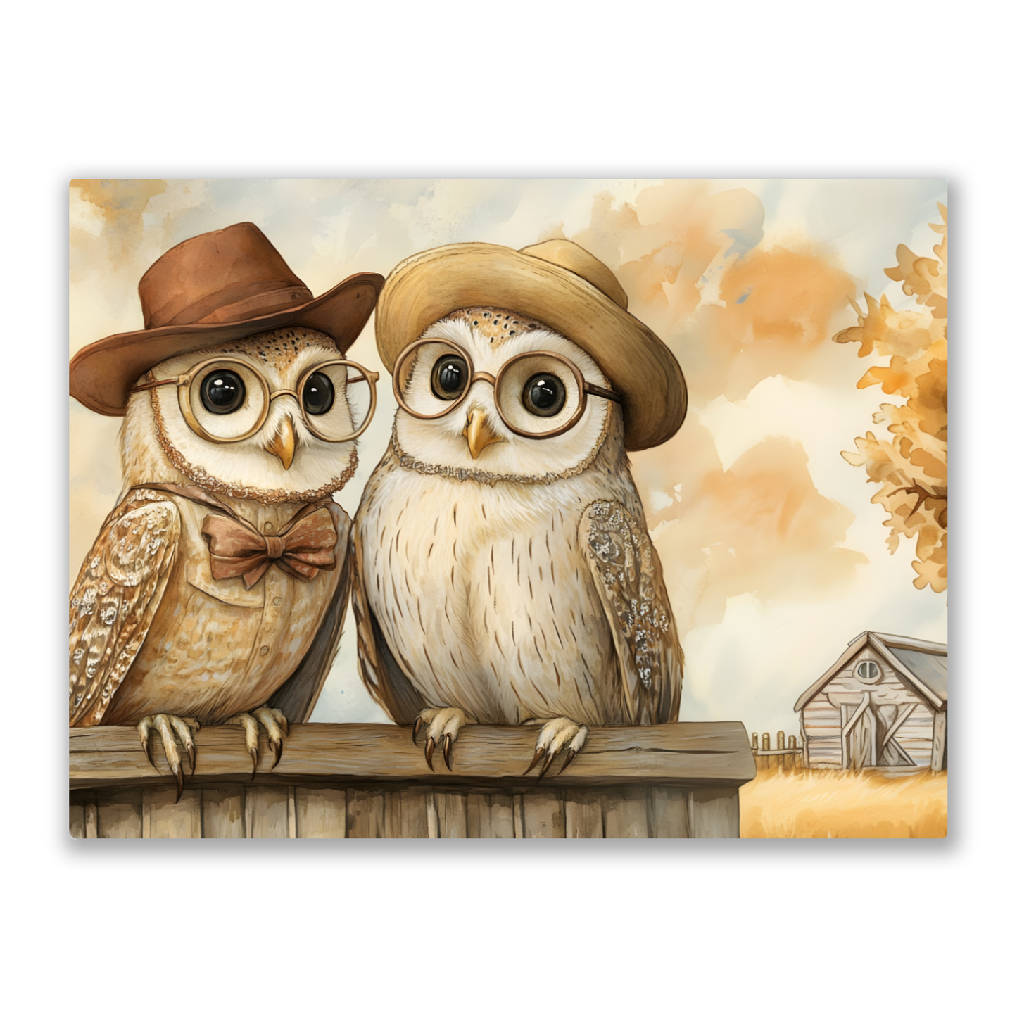 The Perched Professors Premium Landscape Aluminum Prints