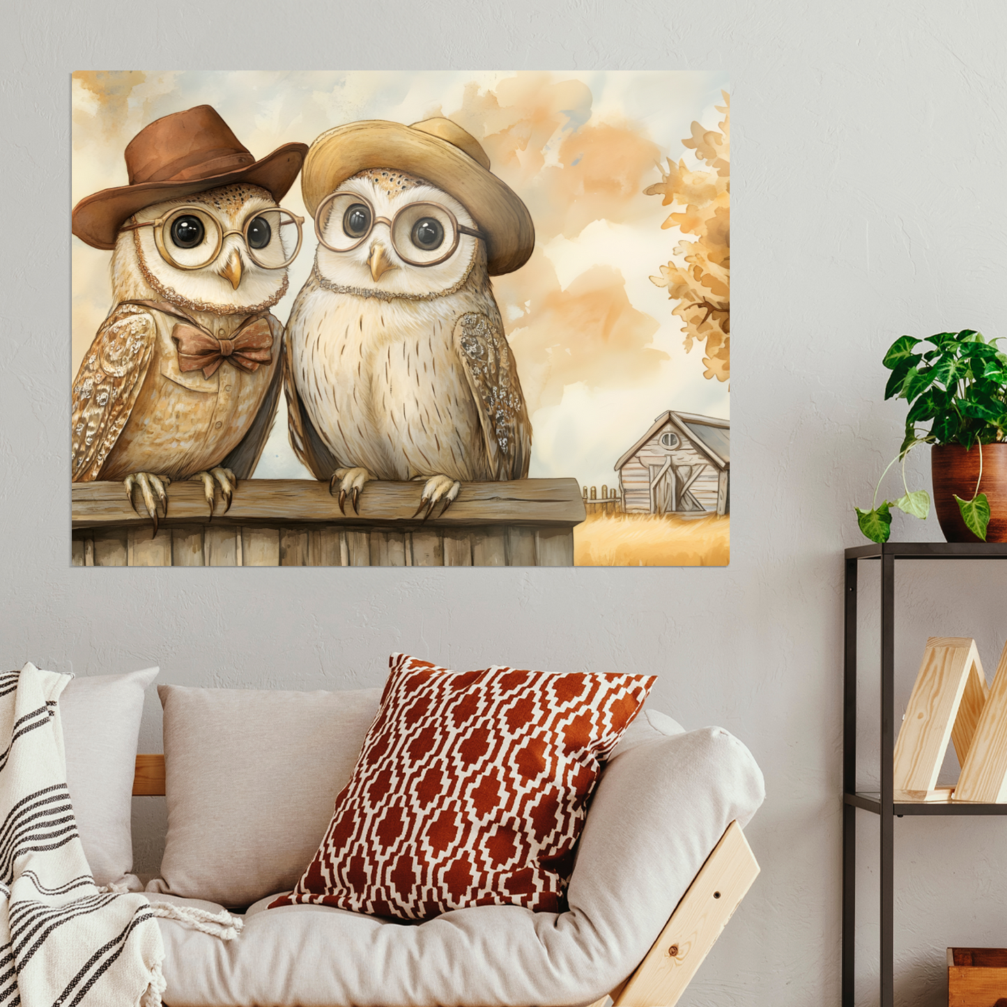 The Perched Professors Premium Landscape Aluminum Prints