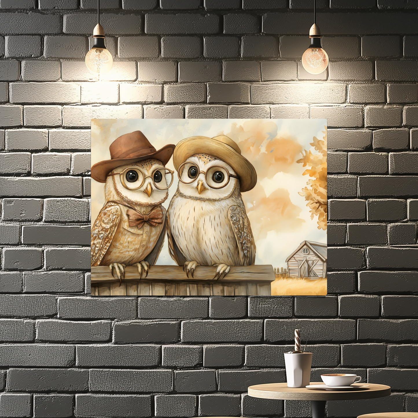 The Perched Professors Premium Landscape Aluminum Prints