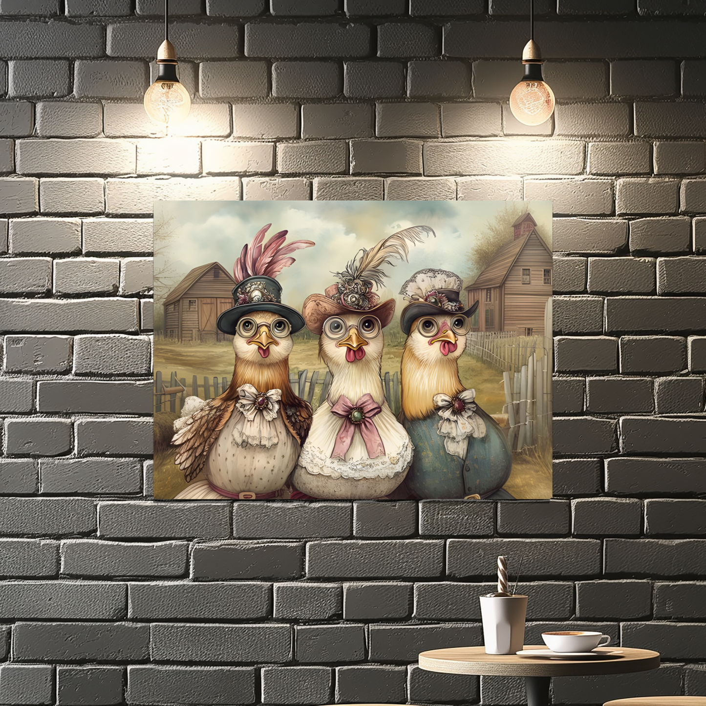 The Barnyard Belles Premium Landscape Aluminum Prints