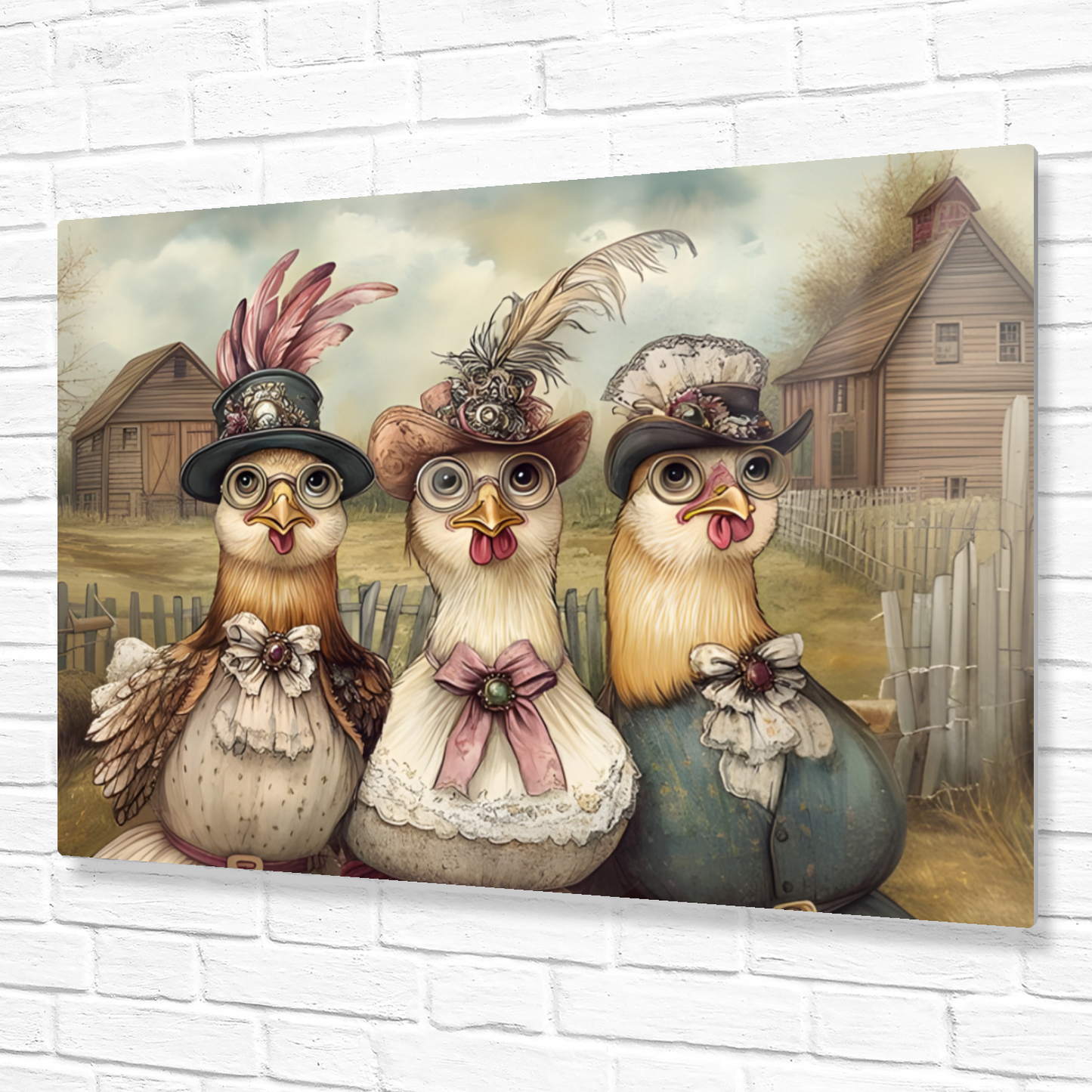 The Barnyard Belles Premium Landscape Aluminum Prints