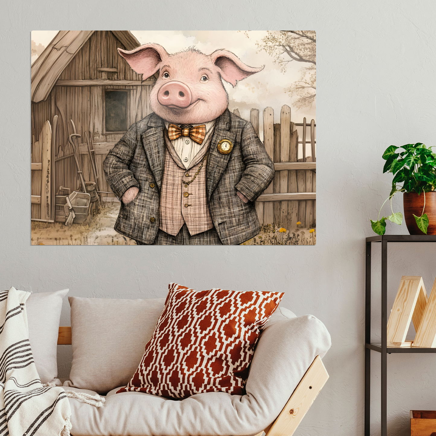 The Posh Porker Premium Landscape Aluminum Prints