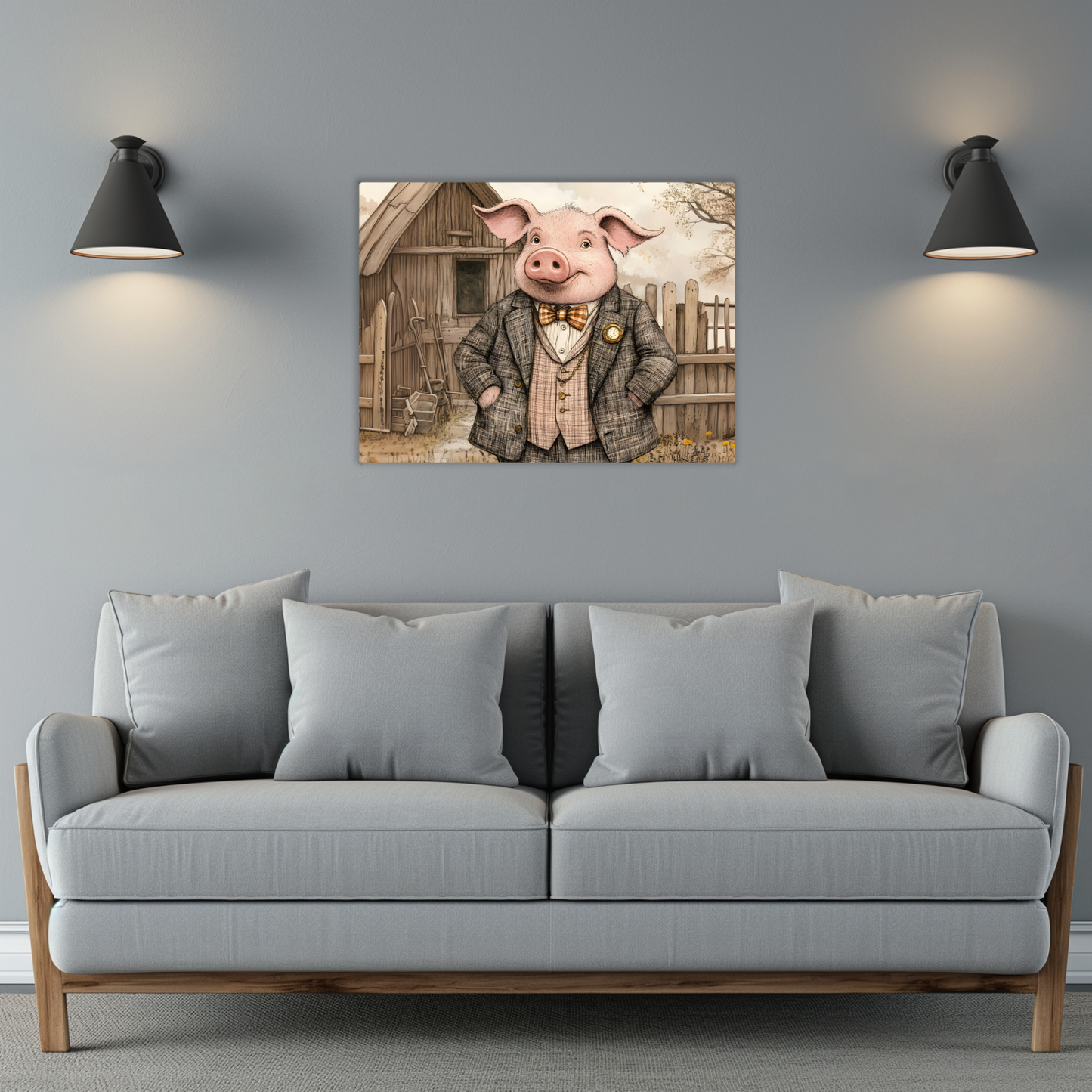The Posh Porker Premium Landscape Aluminum Prints