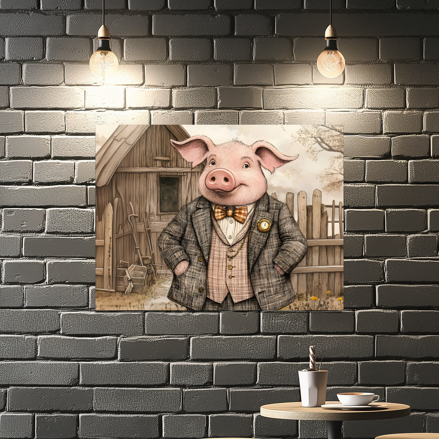 The Posh Porker Premium Landscape Aluminum Prints