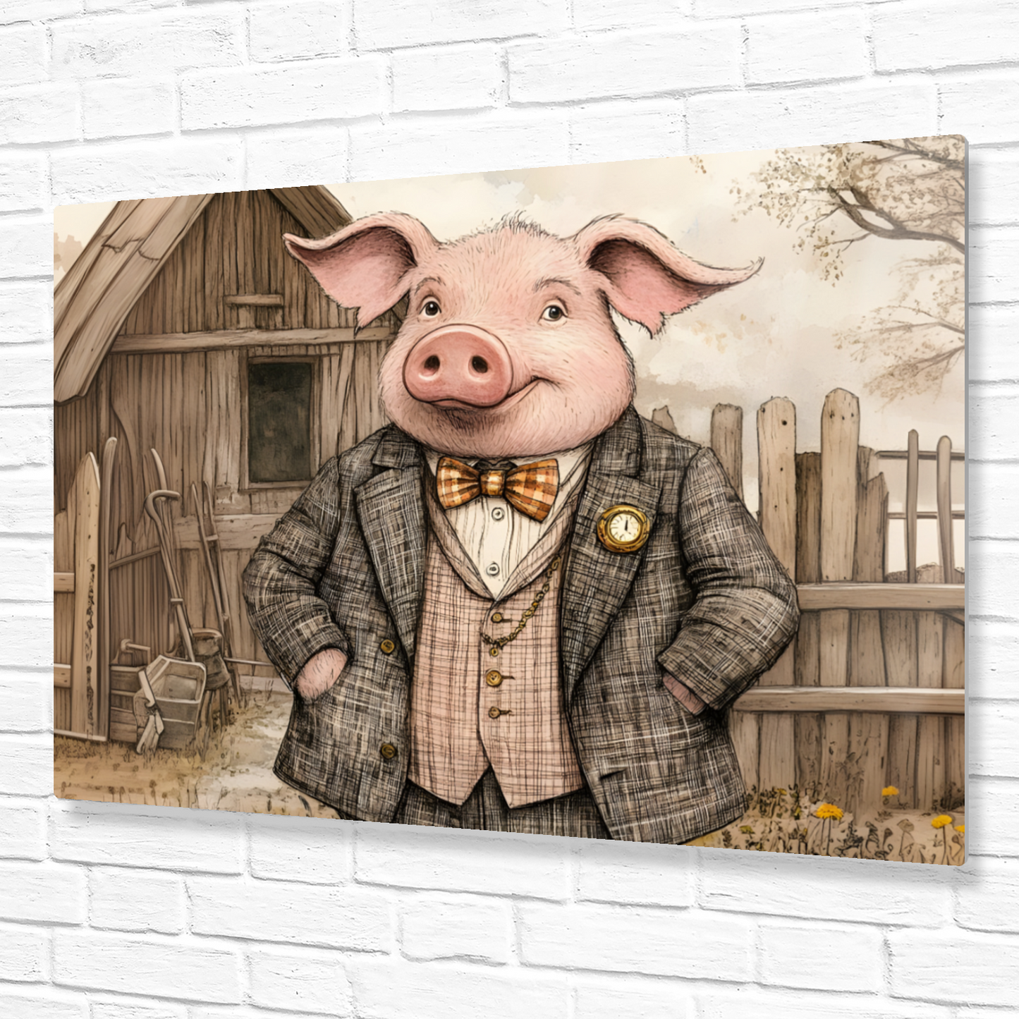 The Posh Porker Premium Landscape Aluminum Prints