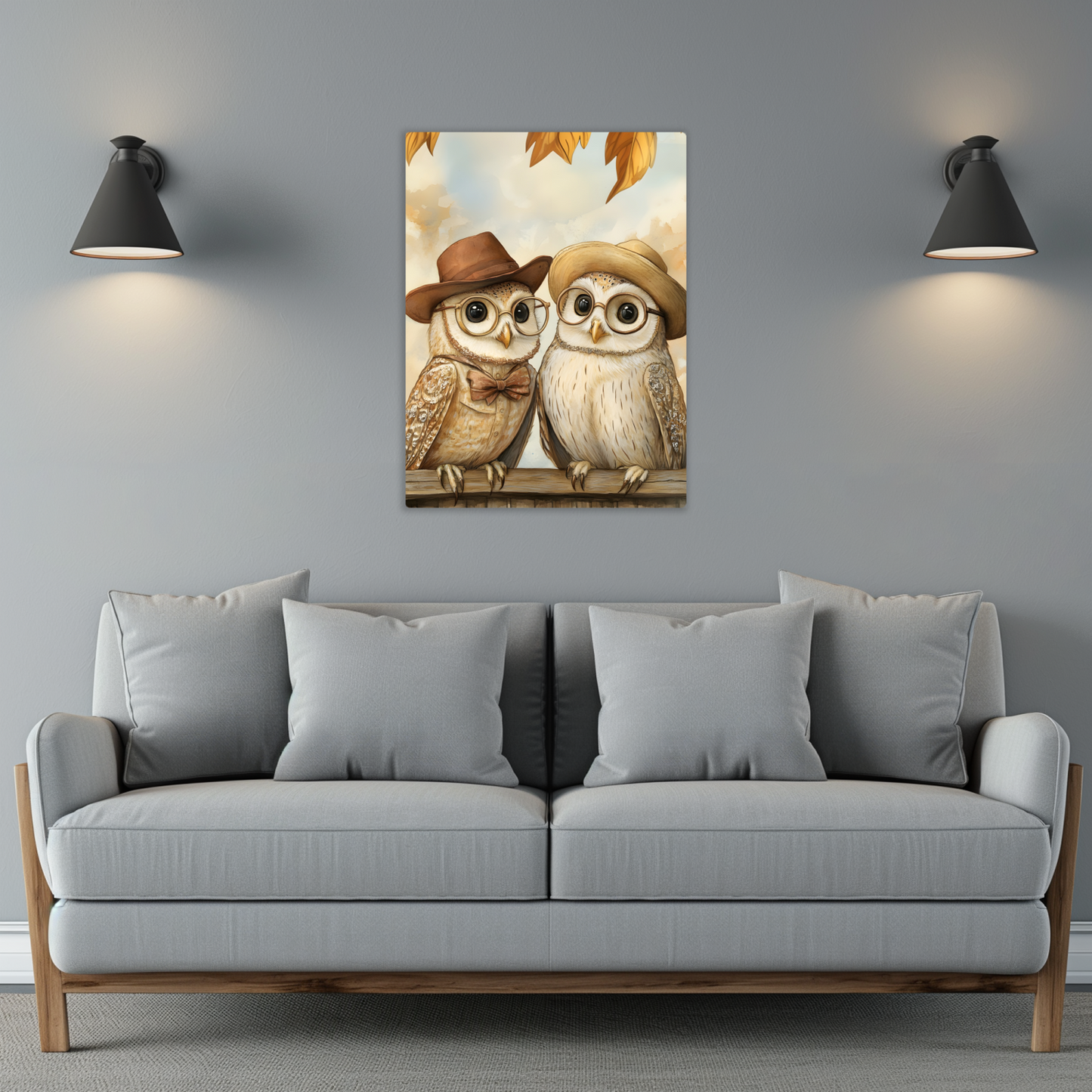 The Perched Professors Premium Portrait Aluminum Prints