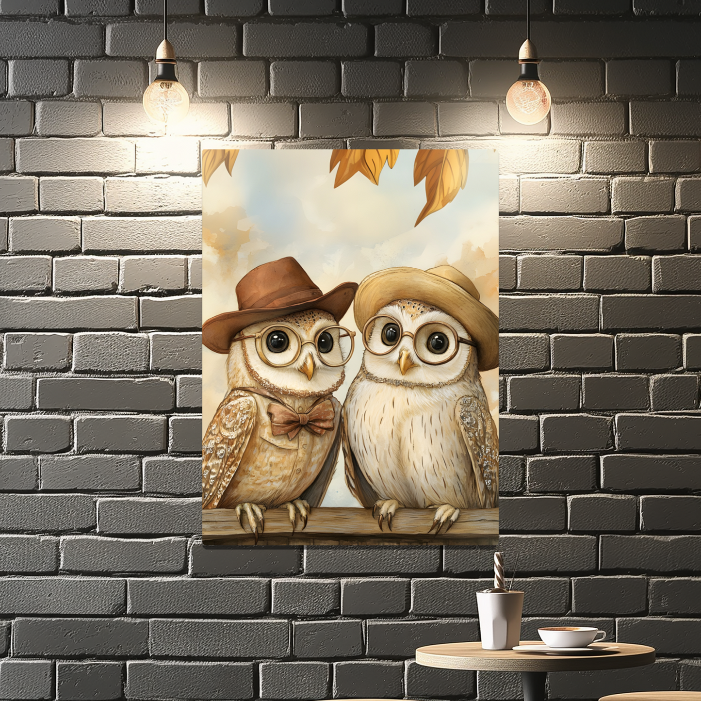 The Perched Professors Premium Portrait Aluminum Prints