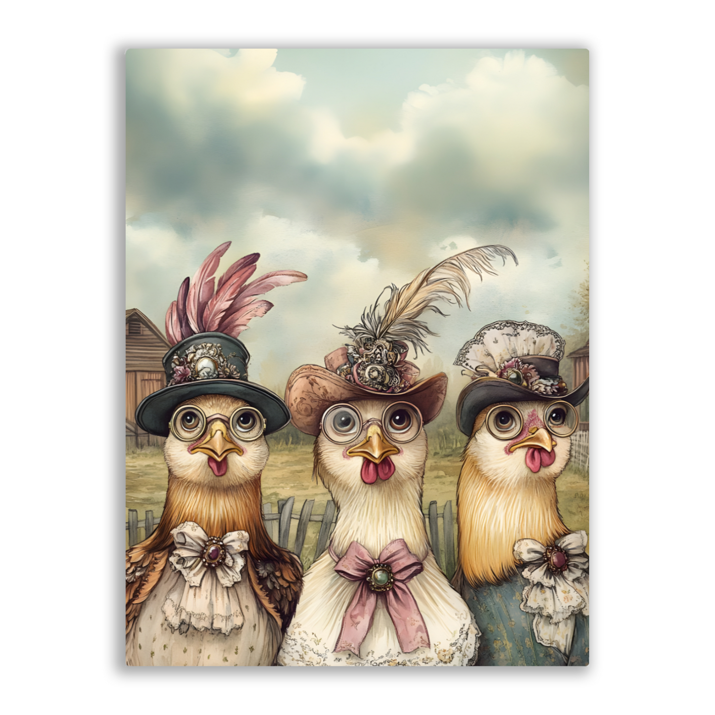 The Barnyard Belles Premium Portrait Aluminum Prints