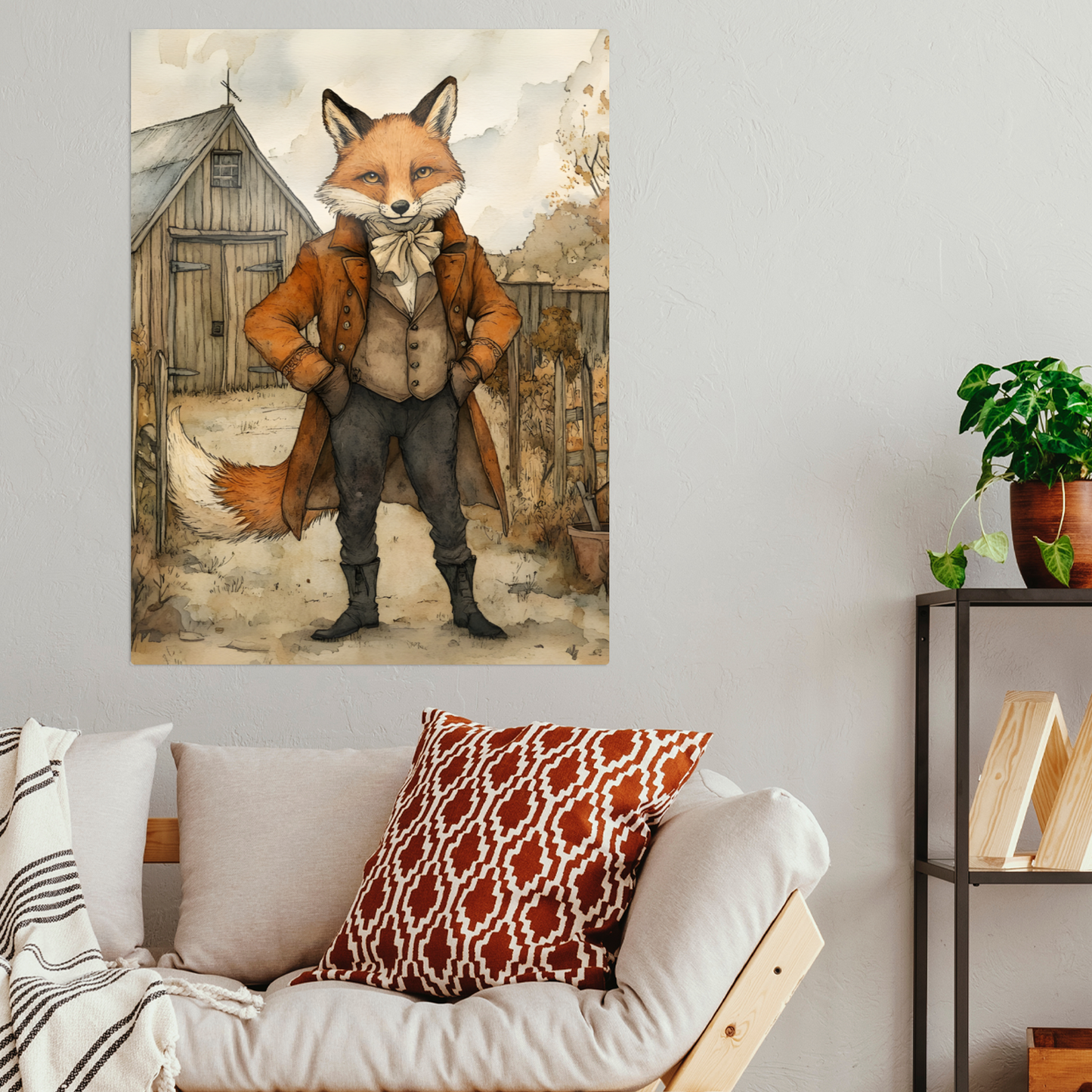 The Dappered Vixen Premium Portrait Aluminum Prints