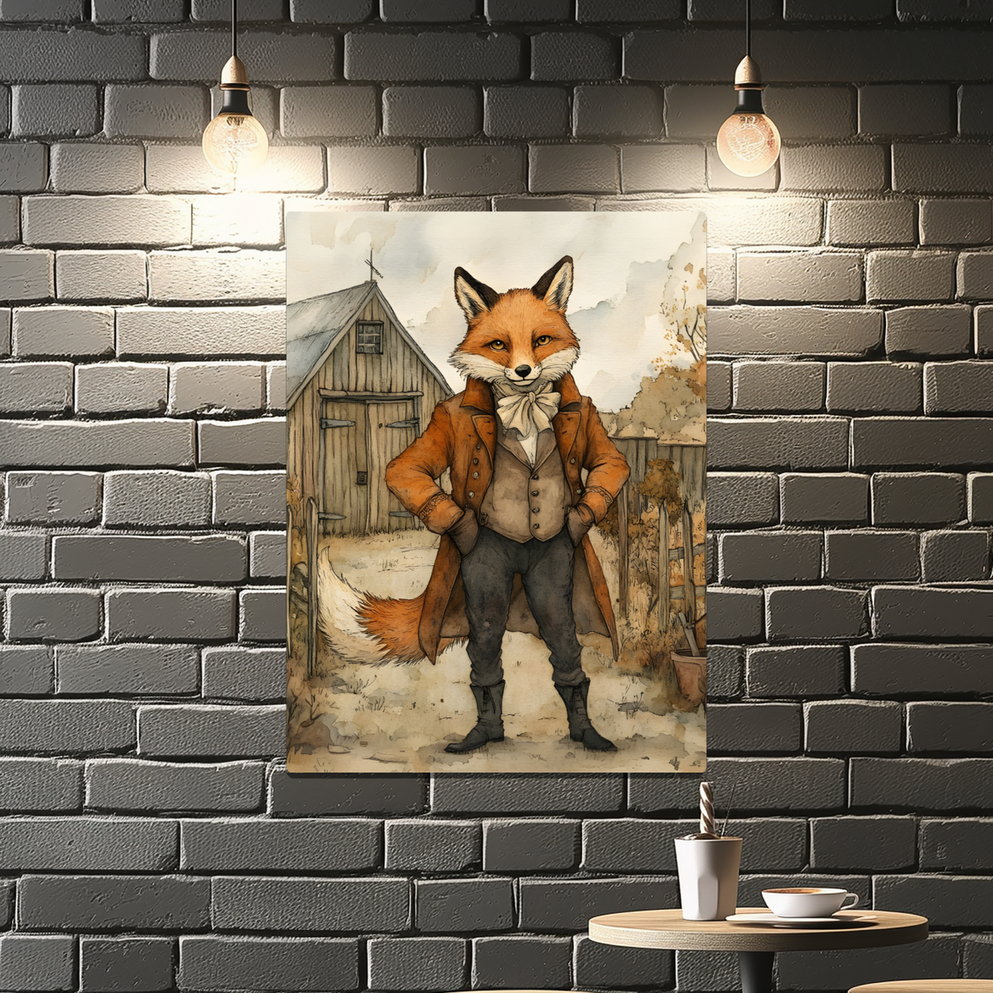 The Dappered Vixen Premium Portrait Aluminum Prints