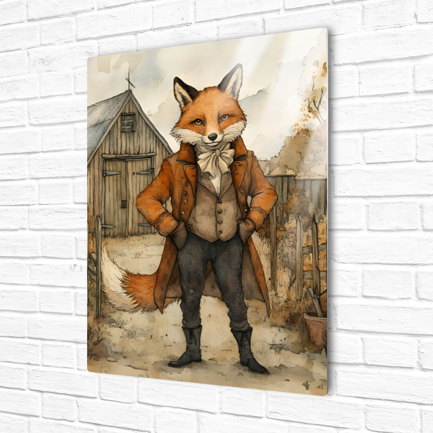 The Dappered Vixen Premium Portrait Aluminum Prints