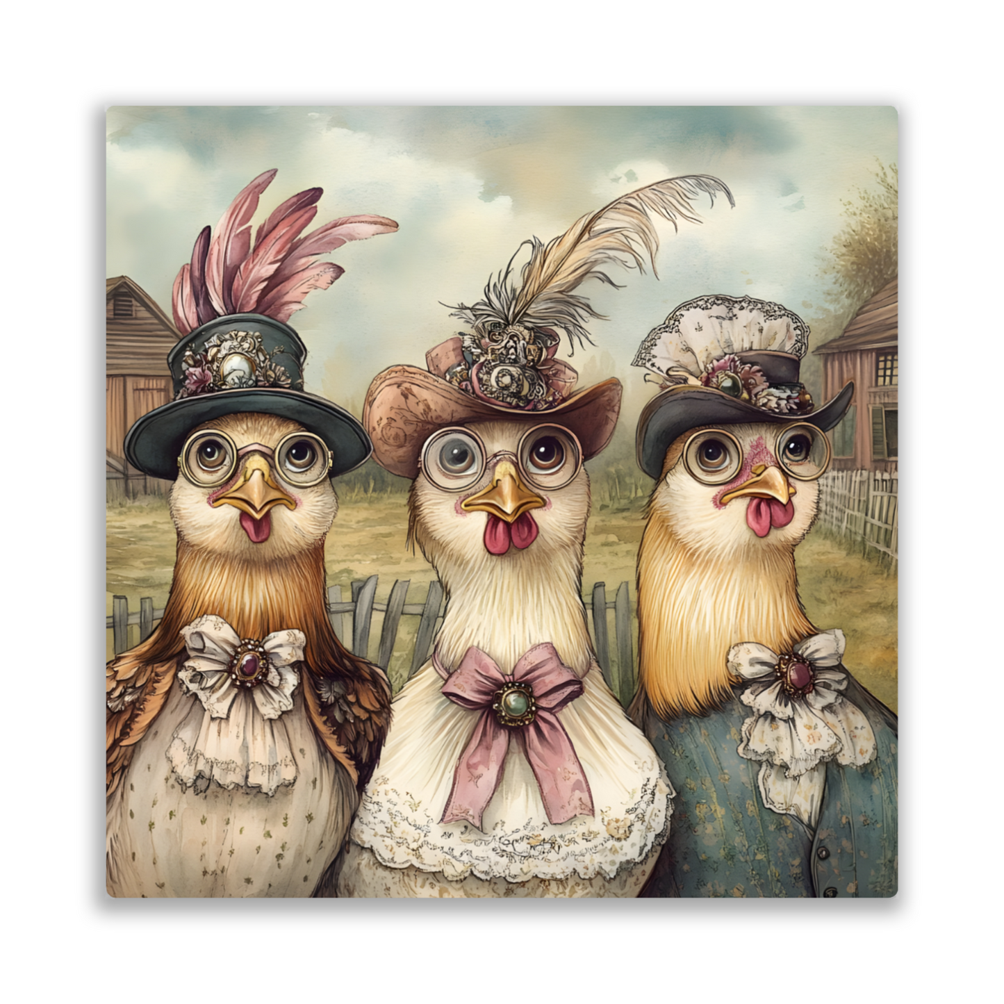 The Barnyard Belles Premium Square Aluminum Prints