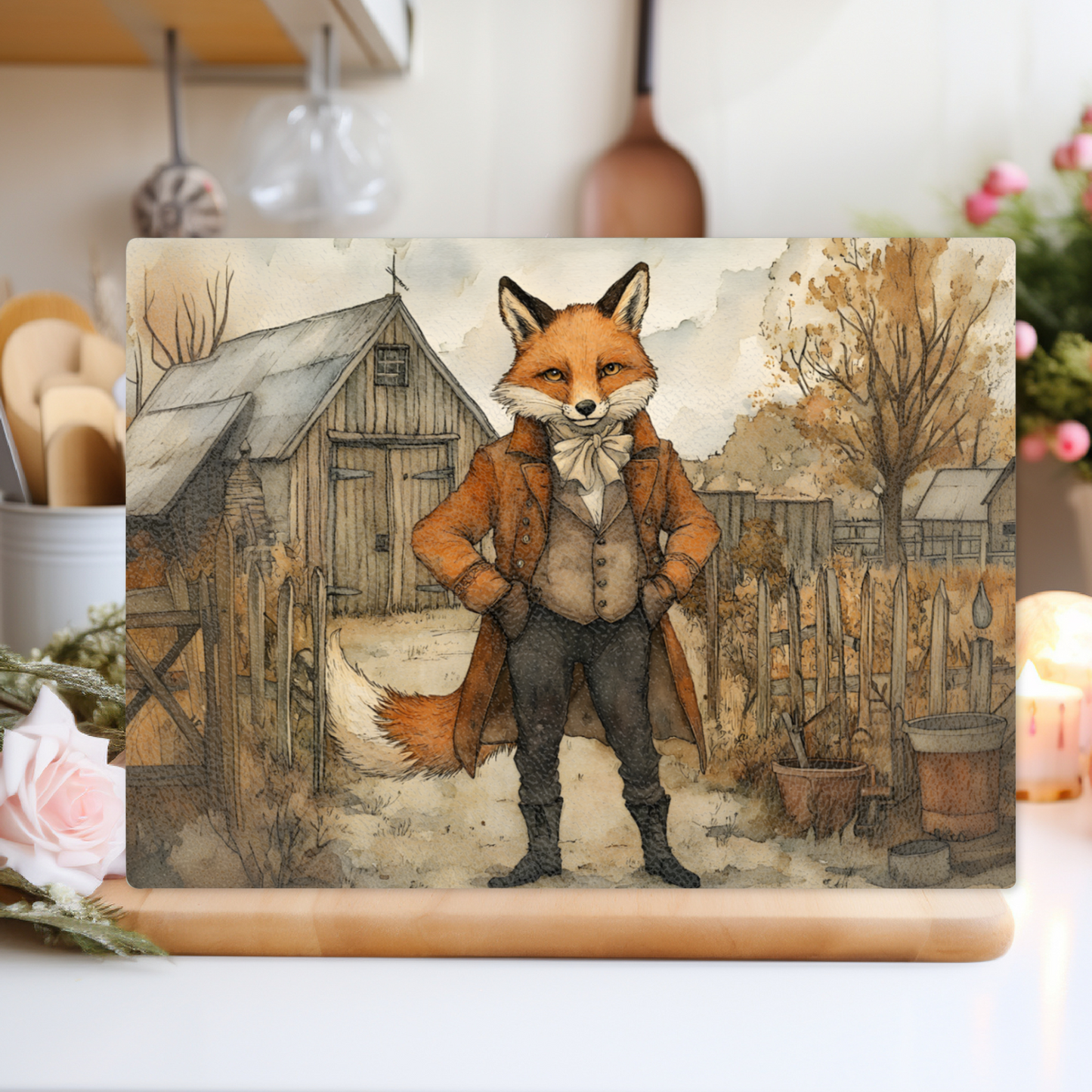 The Dappered Vixen Textured Glass Chopping Boards