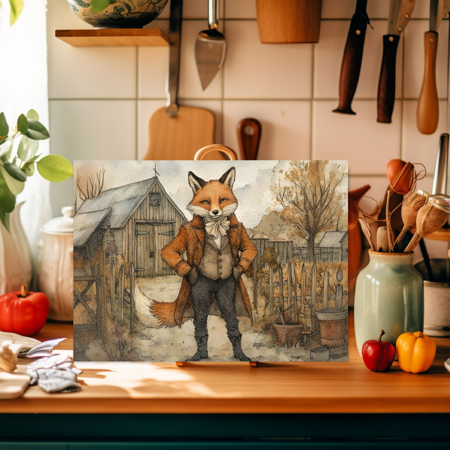 The Dappered Vixen Textured Glass Chopping Boards