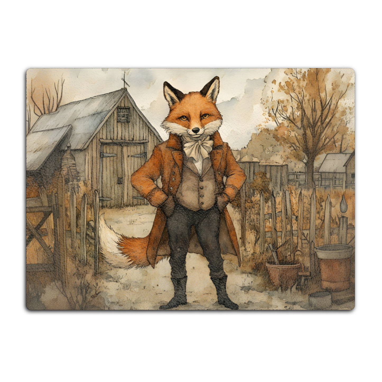 The Dappered Vixen Textured Glass Chopping Boards