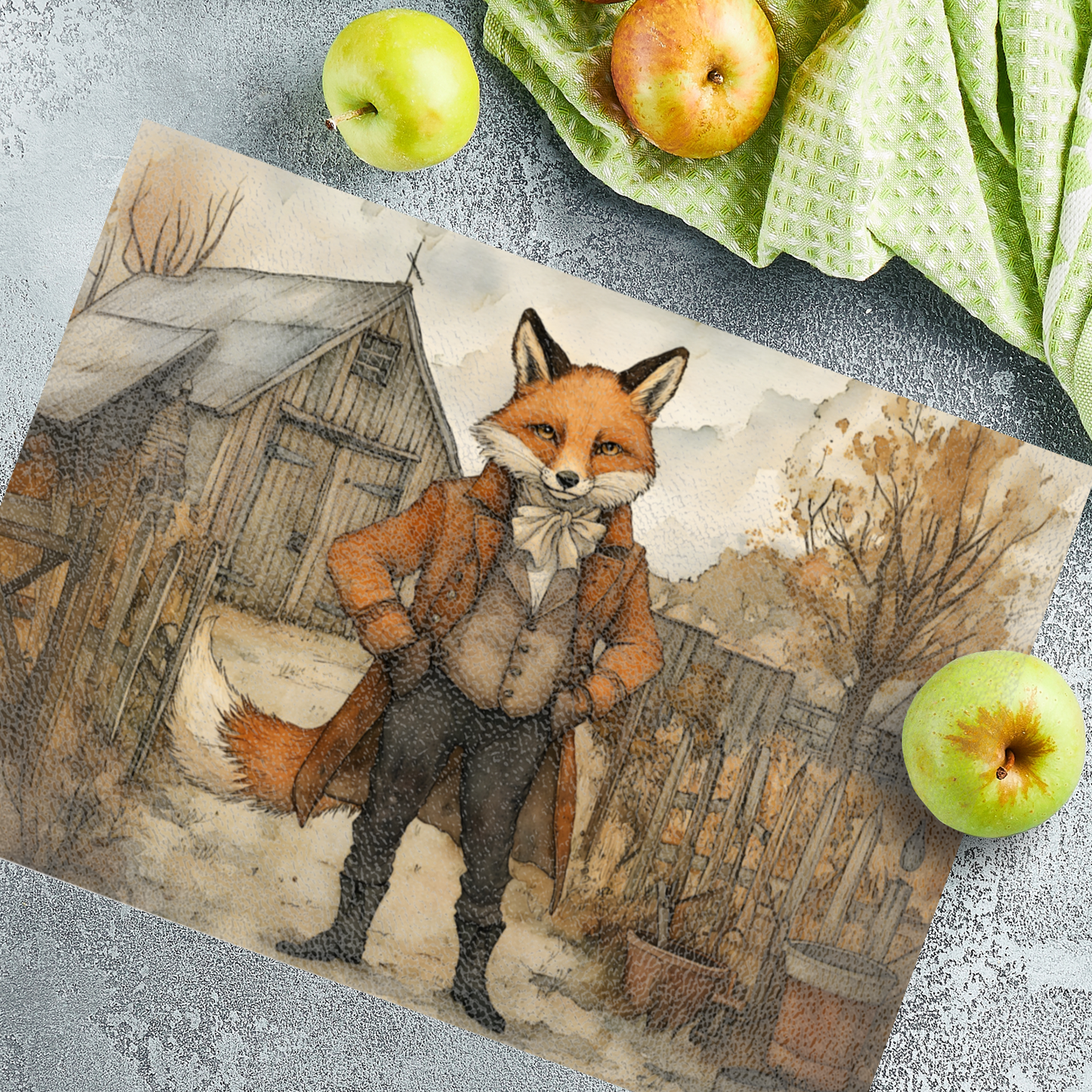 The Dappered Vixen Textured Glass Chopping Boards