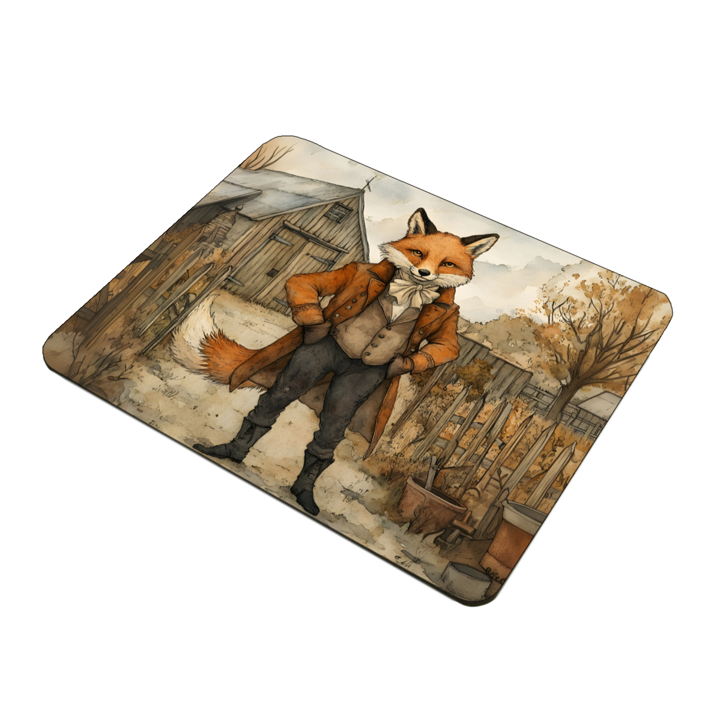 The Dappered Vixen Wooden Placemat
