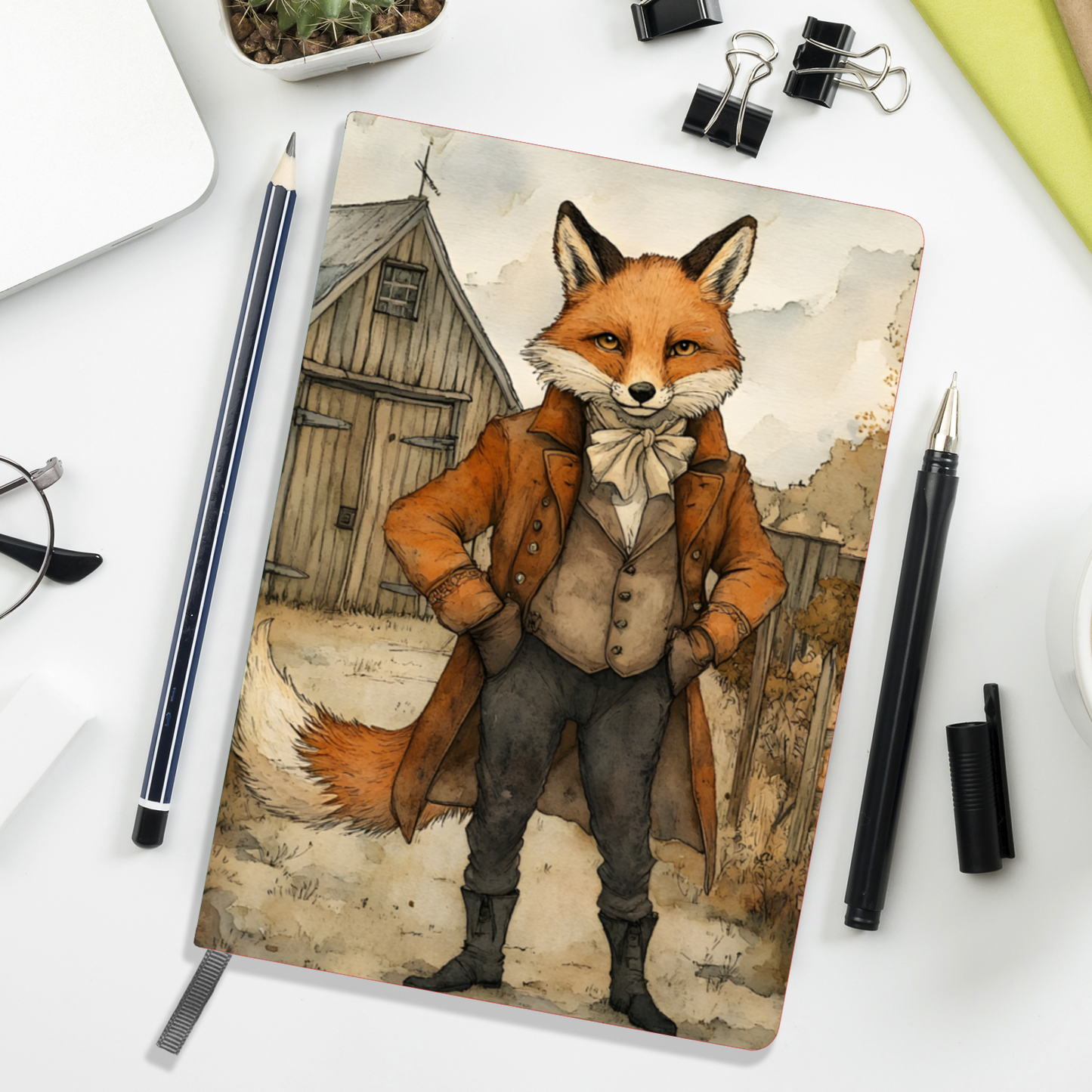 The Dappered Vixen Allover Printed Lined Journal