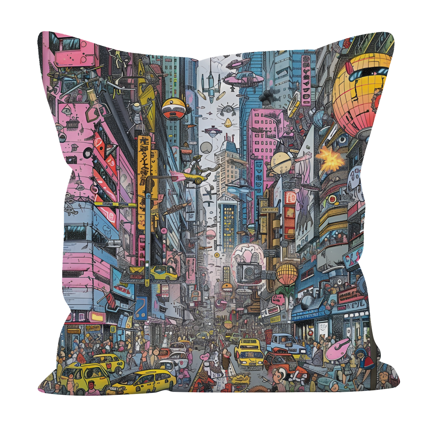 Urban Chaos Hand Made Poly Linen Cushions