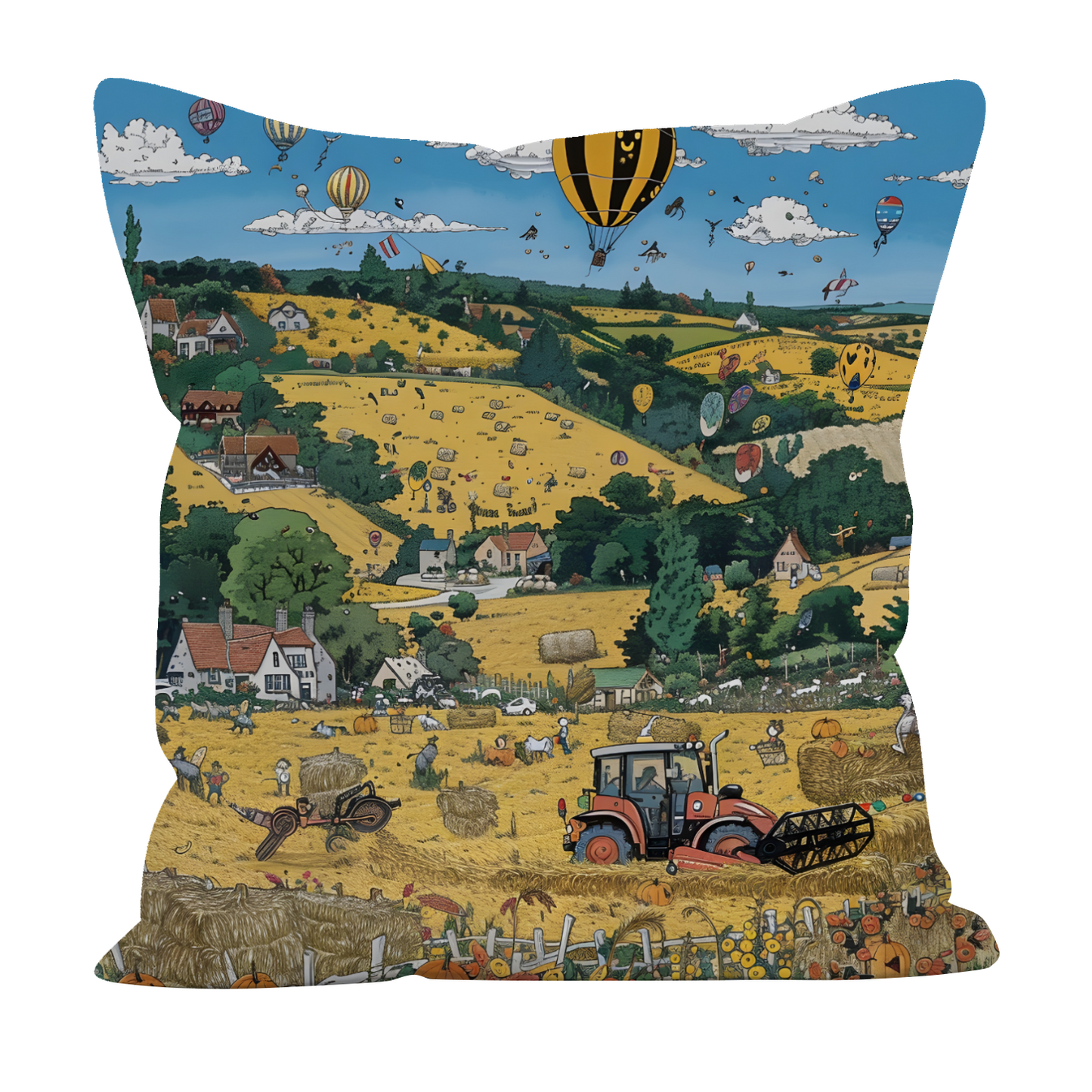 Golden Harvest Hand Made Poly Linen Cushions