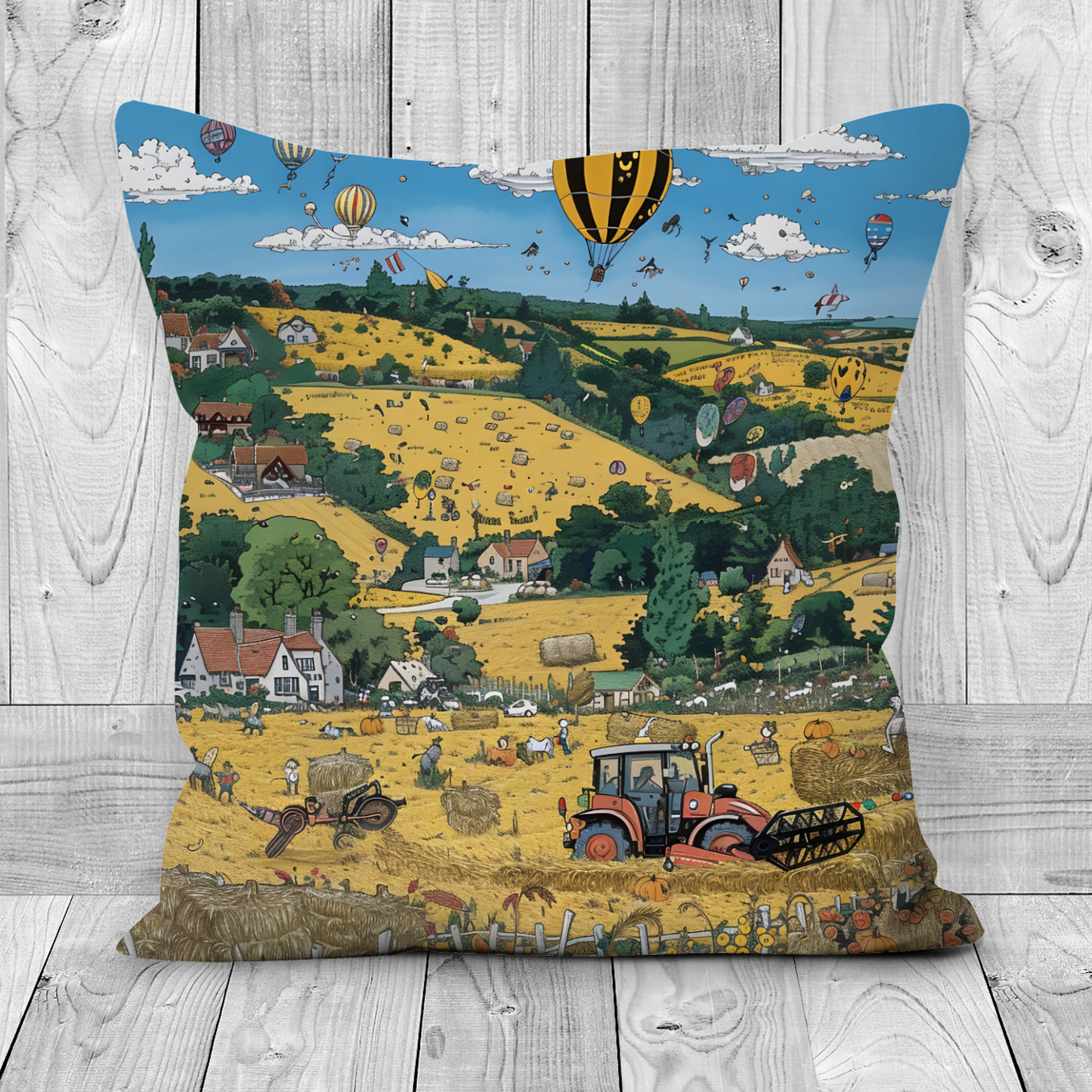 Golden Harvest Hand Made Poly Linen Cushions