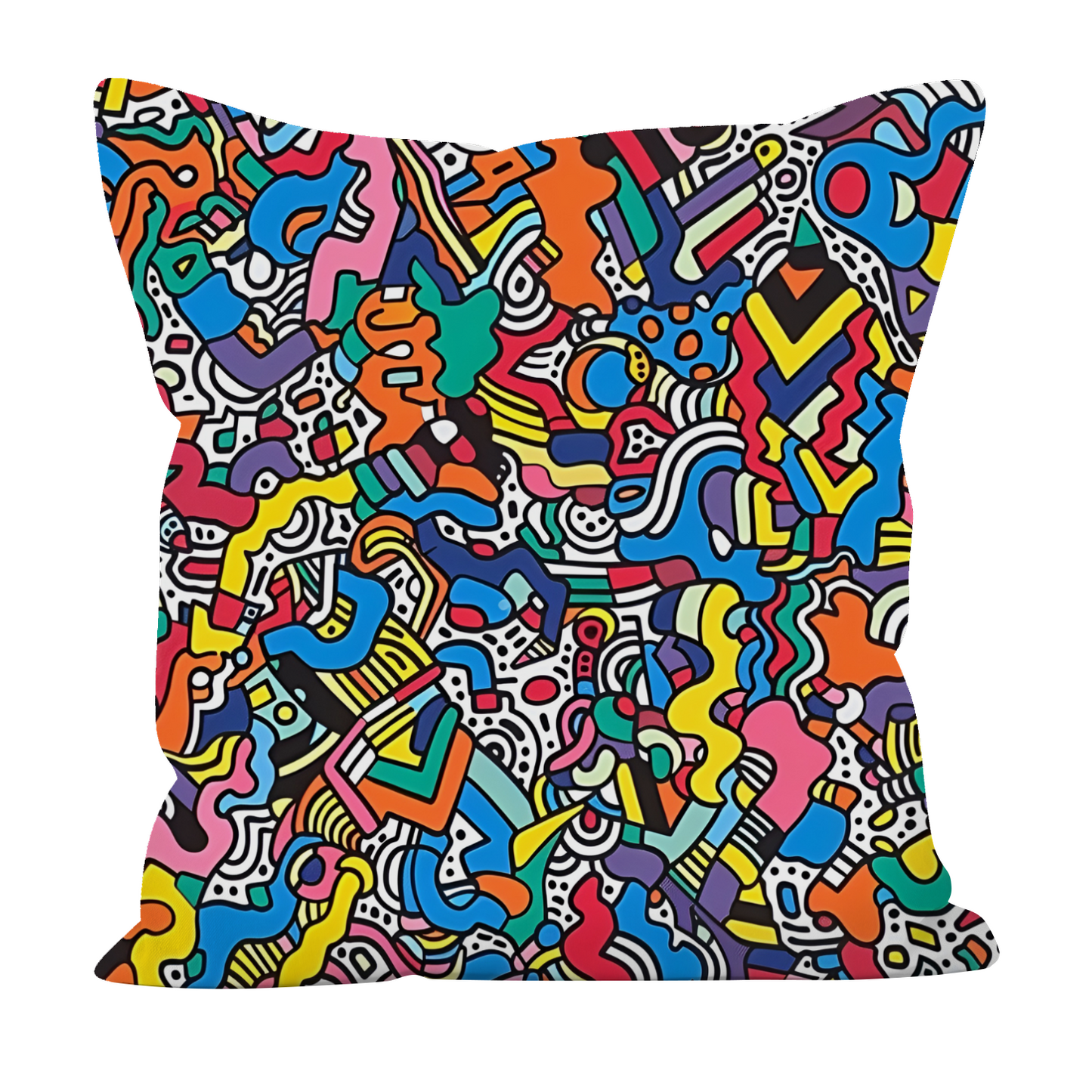 Geometric Vibrance Hand Made Poly Linen Cushions