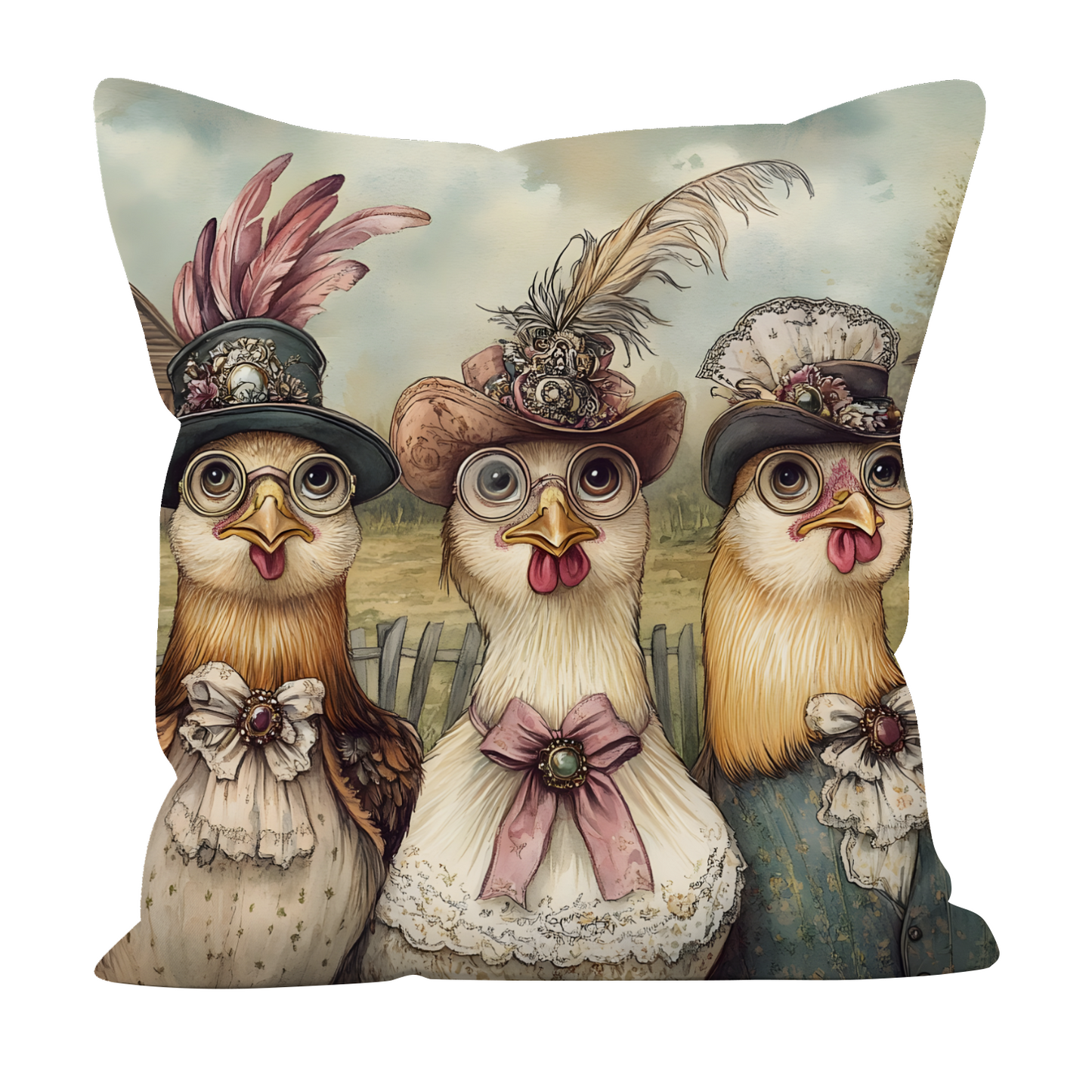 The Barnyard Belles Hand Made Poly Linen Cushions