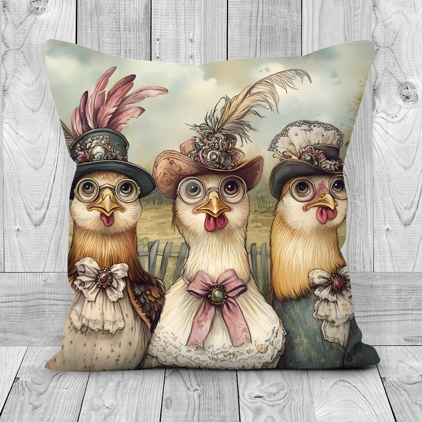 The Barnyard Belles Hand Made Poly Linen Cushions