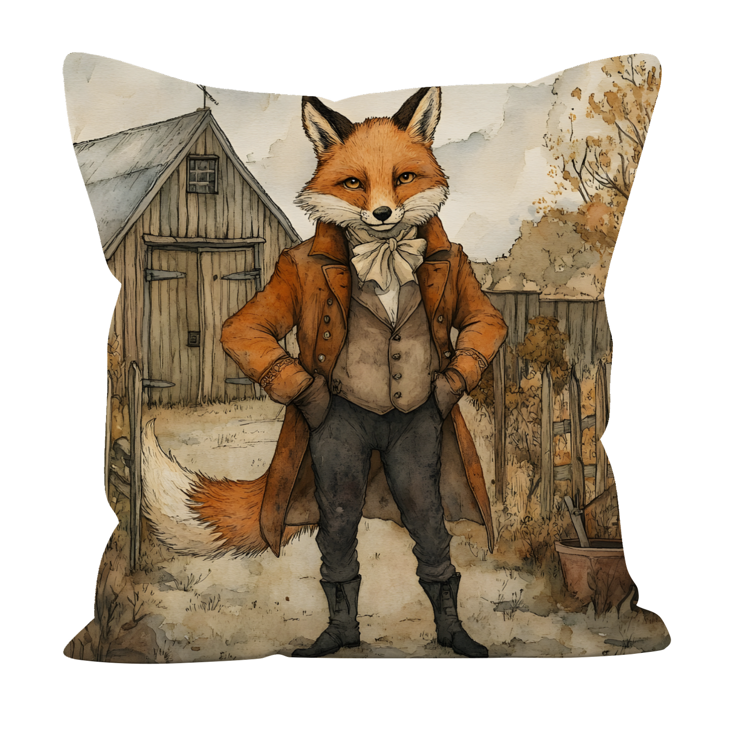 The Dappered Vixen Hand Made Poly Linen Cushions