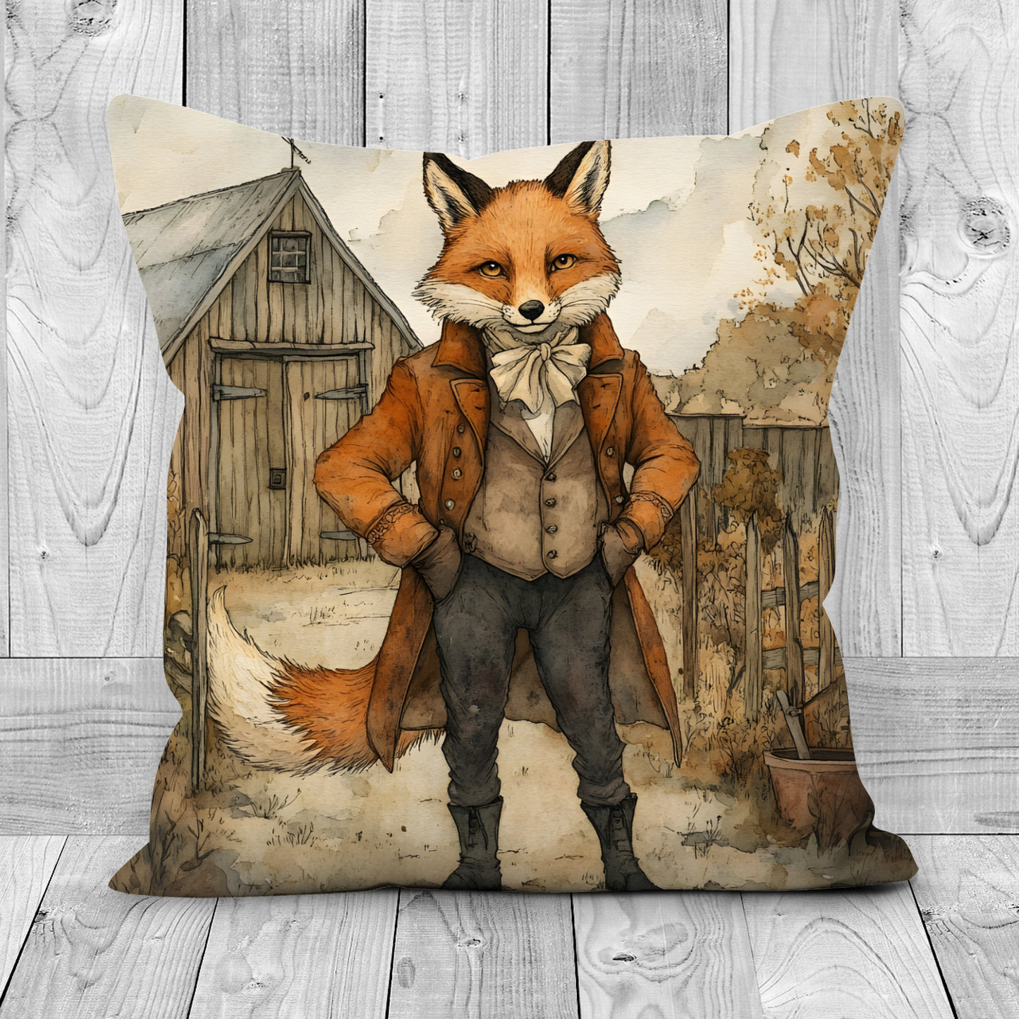 The Dappered Vixen Hand Made Poly Linen Cushions