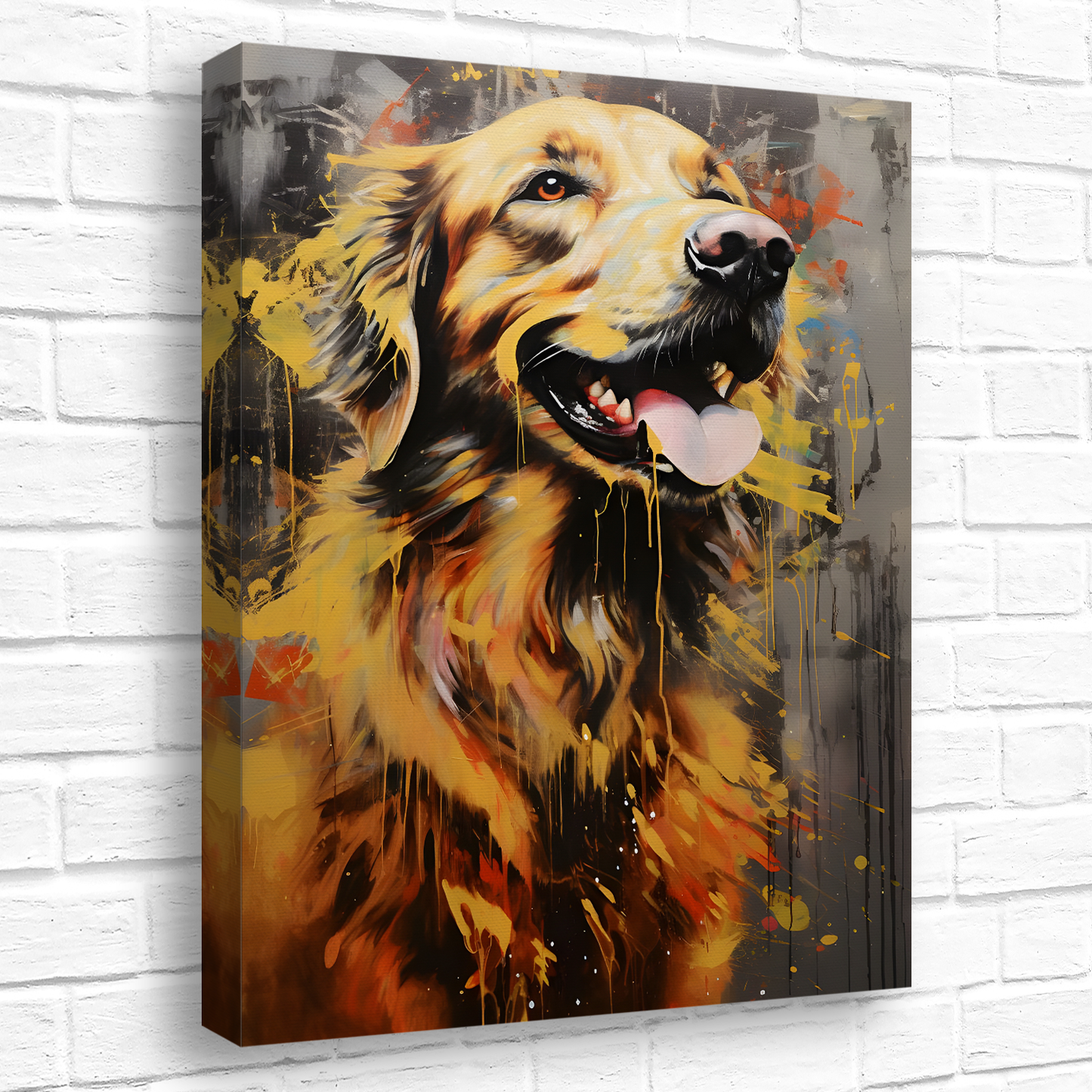 Retriever Radiance Deluxe Box Portrait Canvas Prints