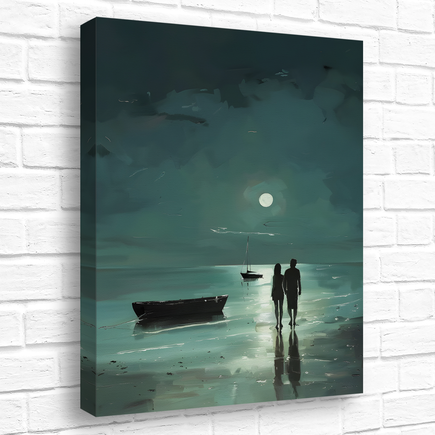 Nocturne's Reflection Deluxe Box Portrait Canvas Prints
